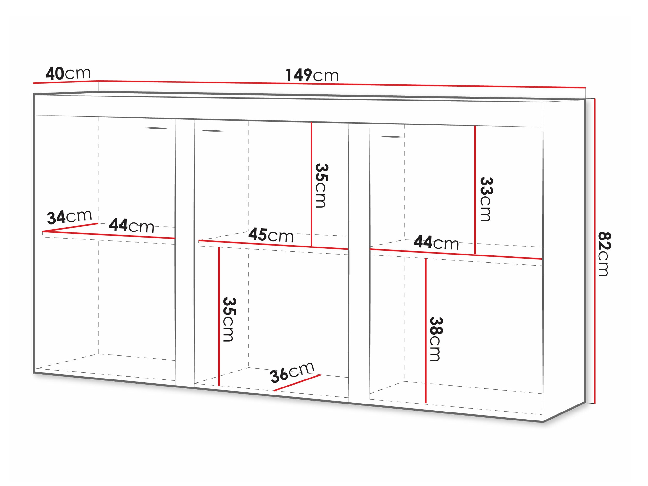 Sideboard Tucson 121 (Weiß)