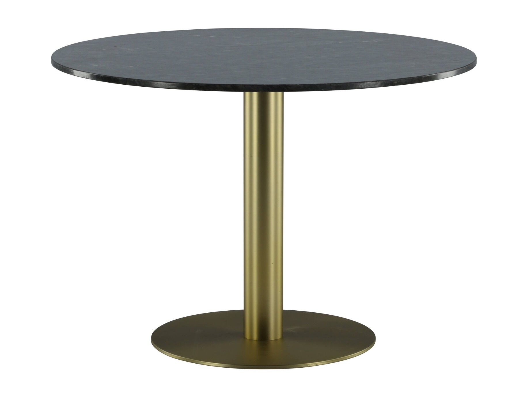 Tisch Dallas 175 (Schwarzer Marmor + Messing)