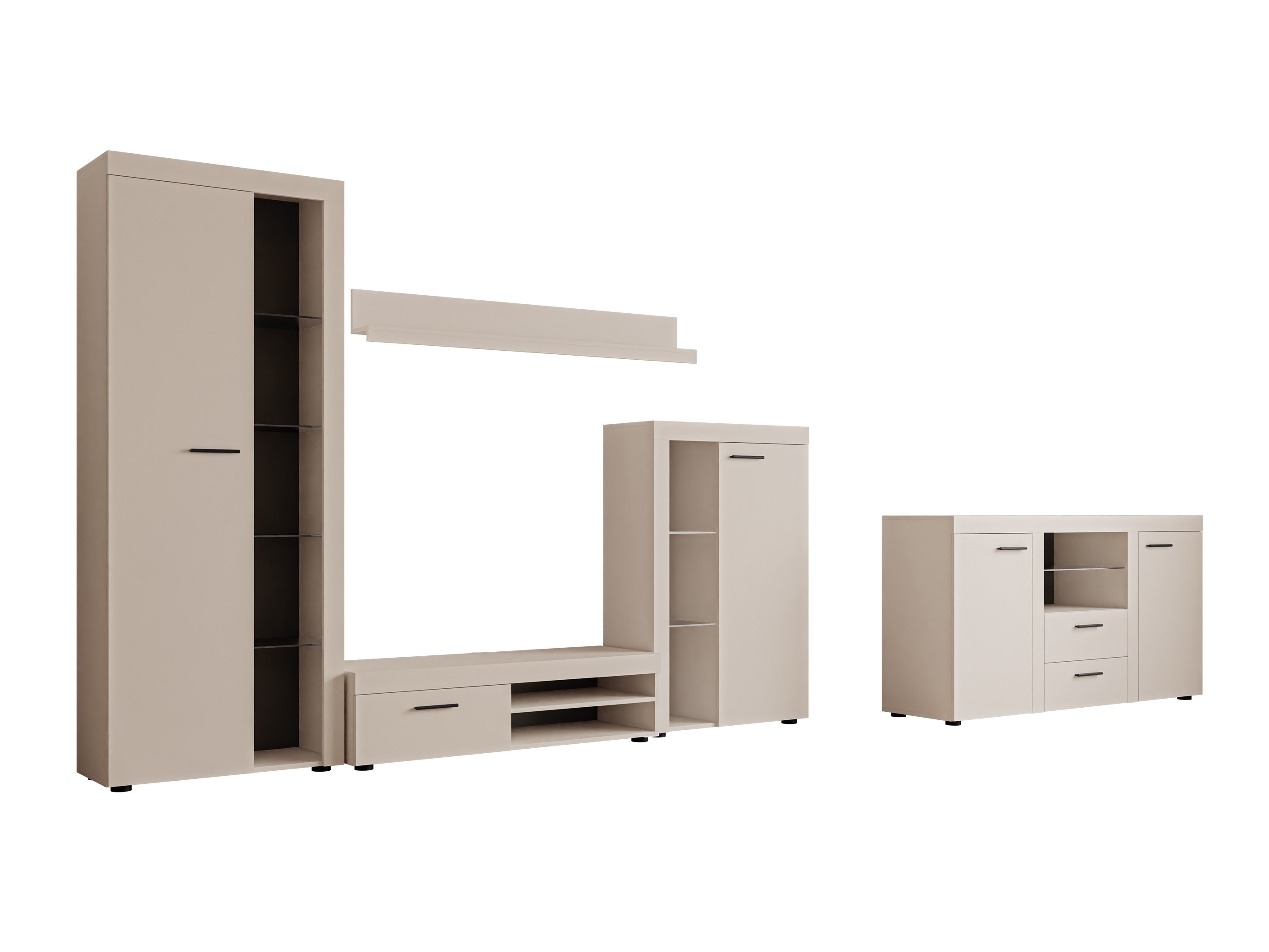Wohnzimmer-Sets Univio I (Beige)