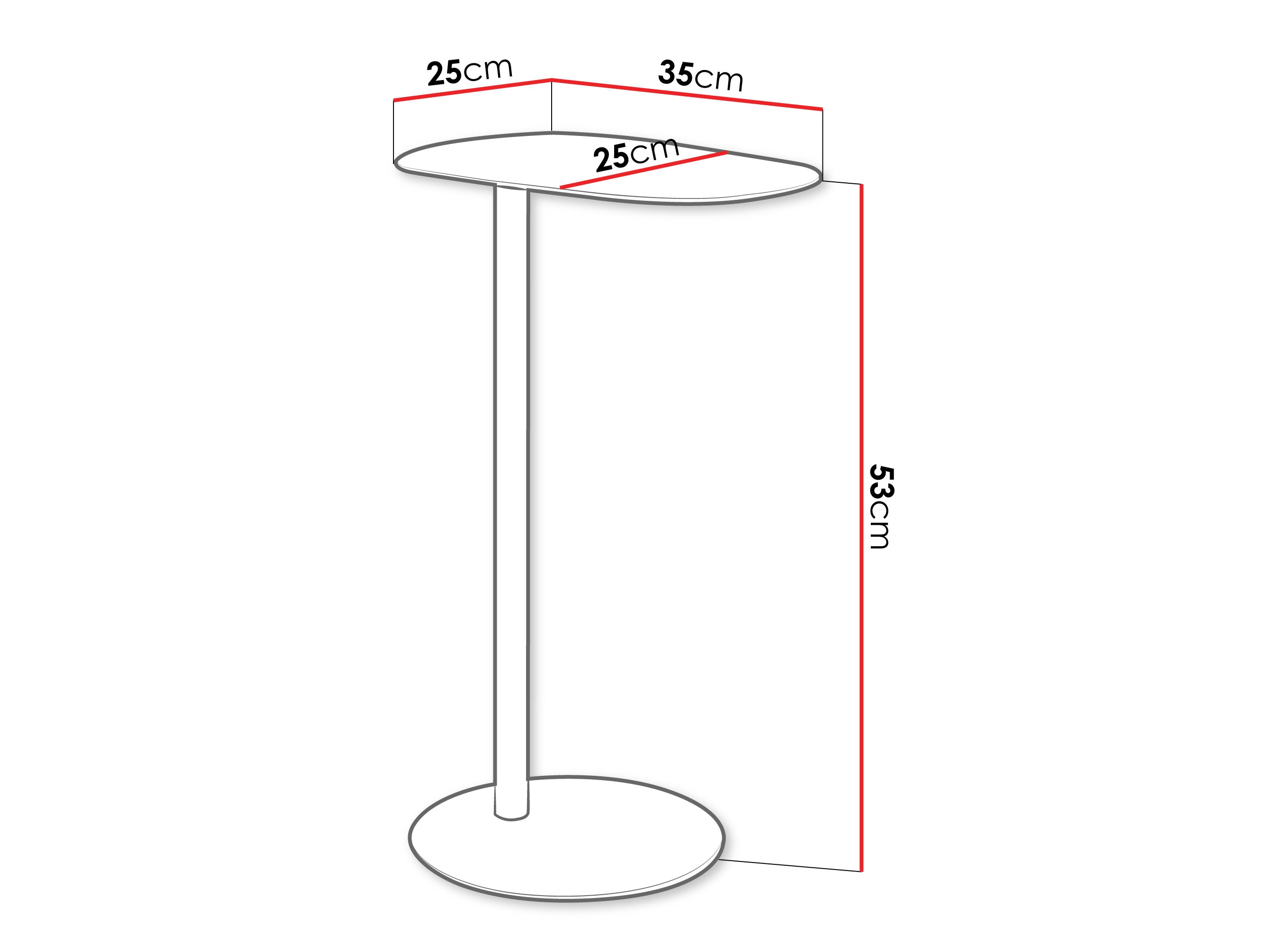 Beistelltisch Richardson 136 (Weiß)
