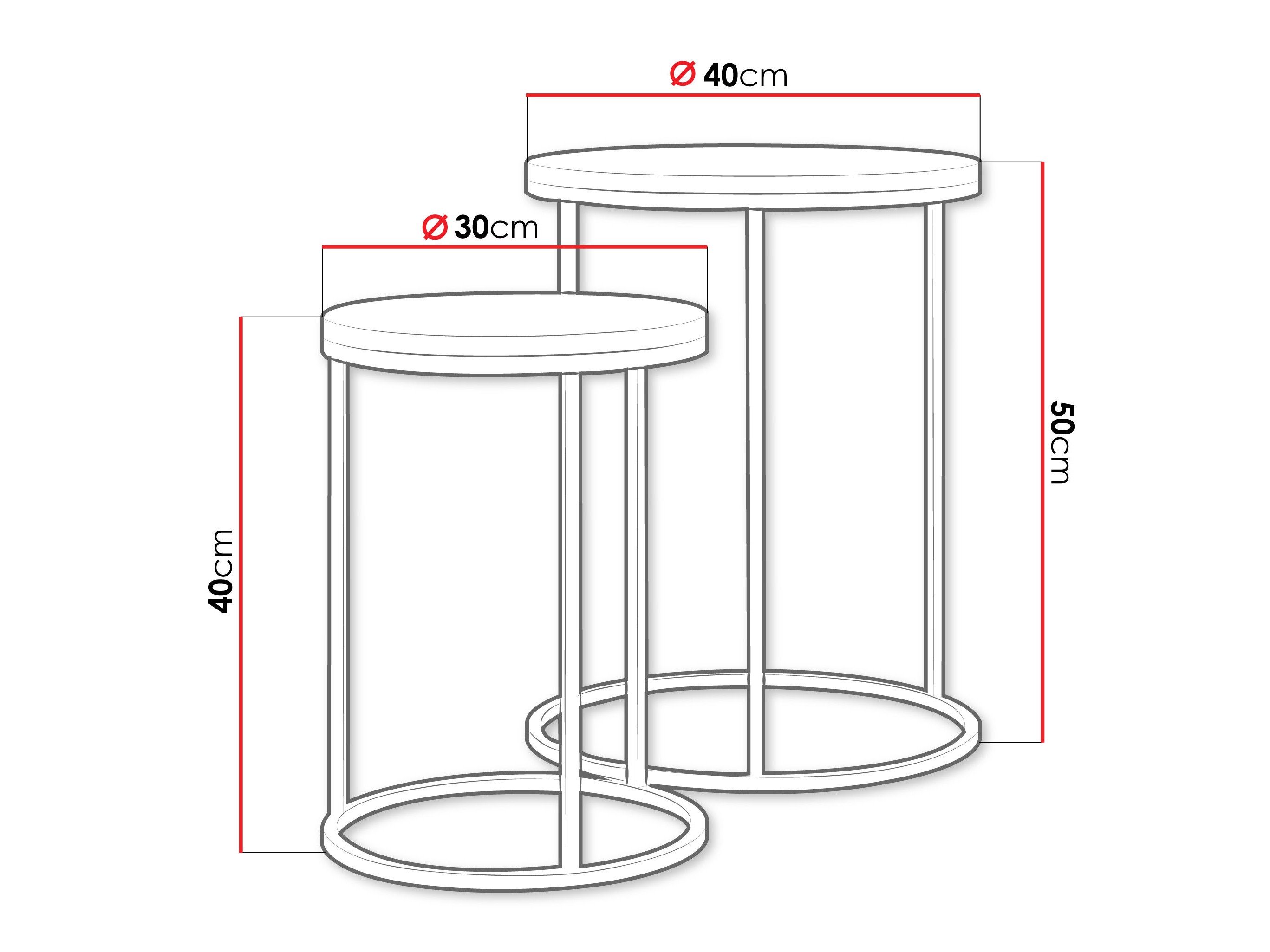 Beistelltische-Set Iter (Beige)