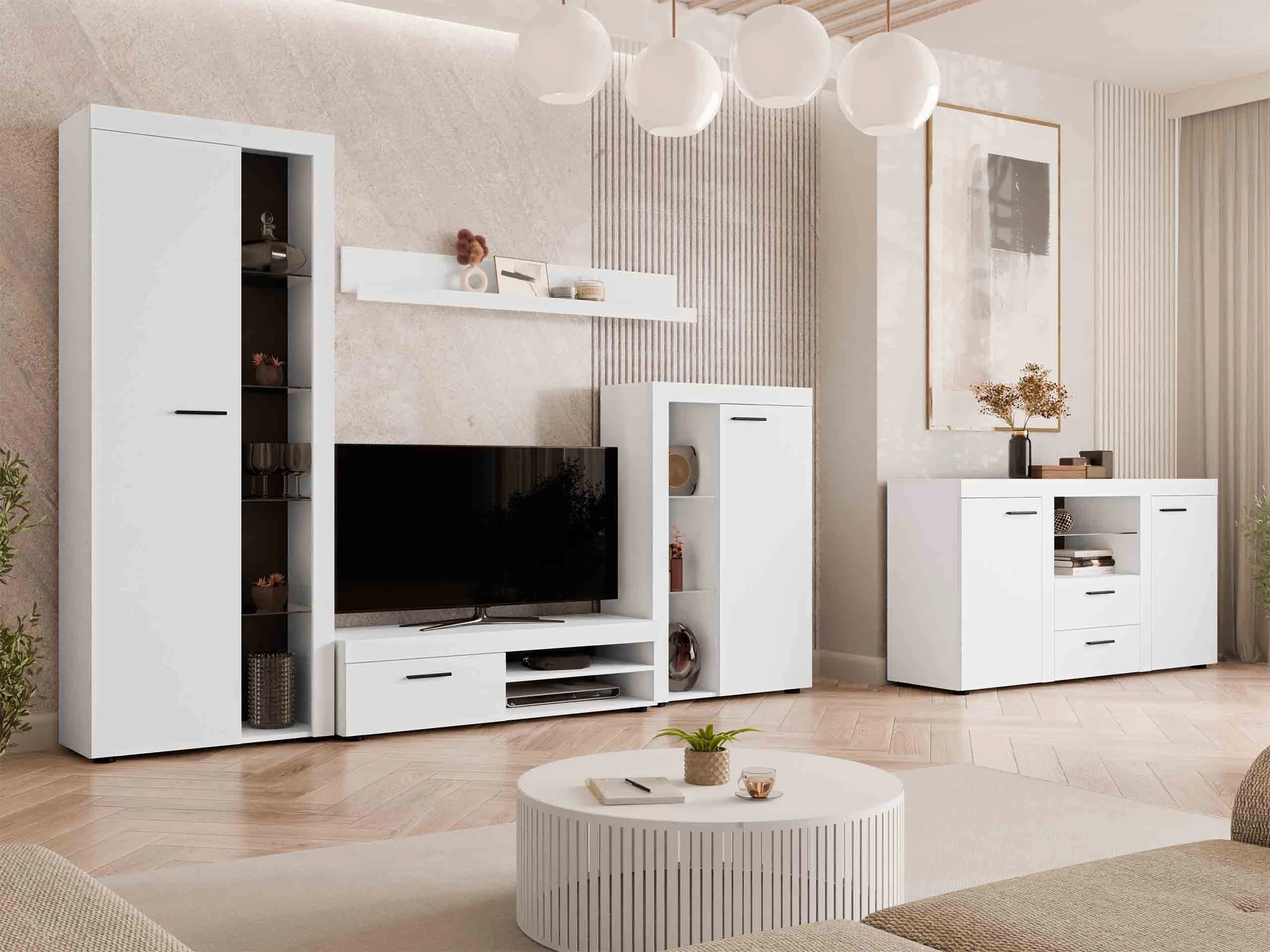Wohnzimmer-Sets Univio (Weiß)