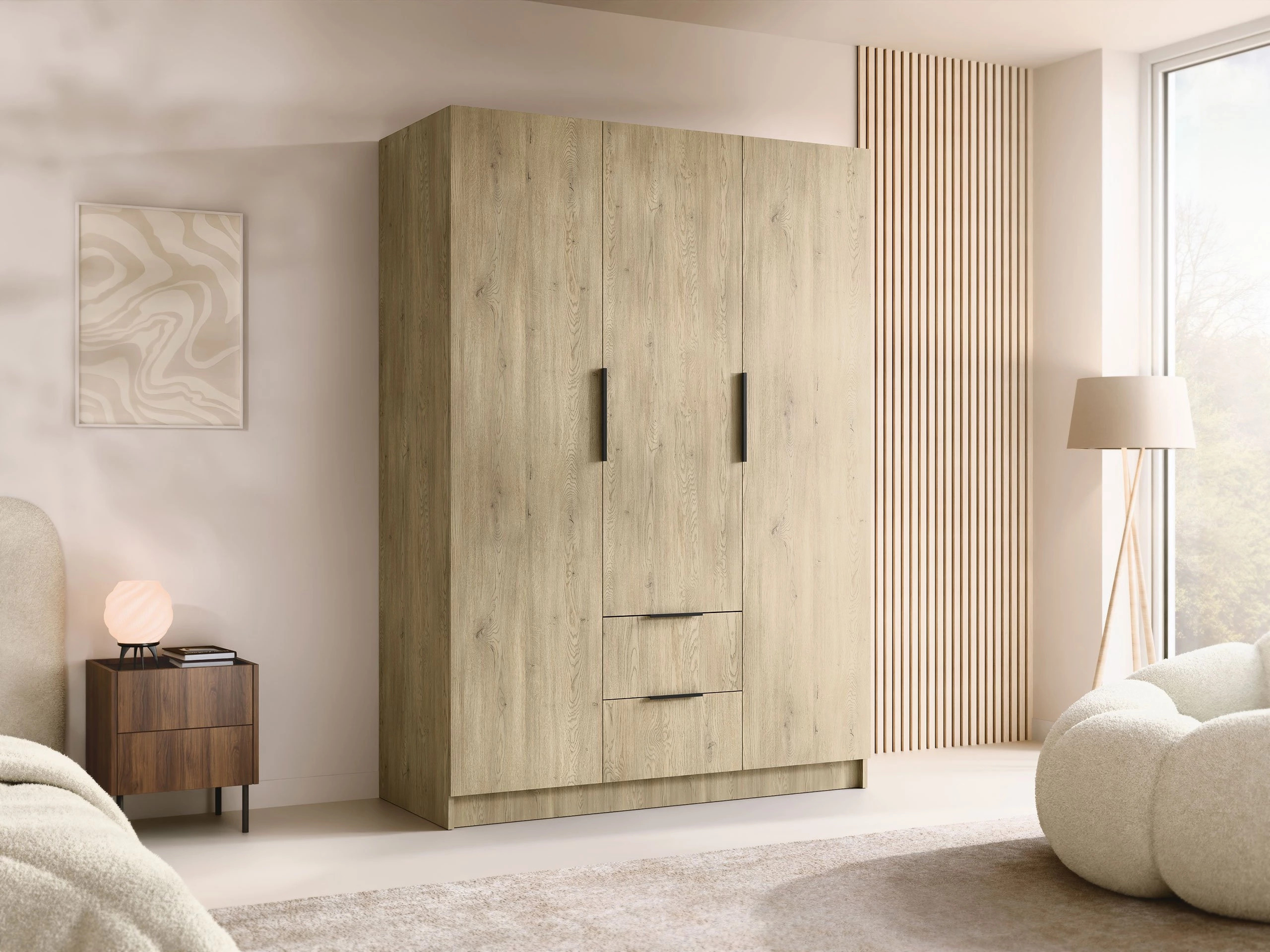 Kleiderschrank Closico Calvron I (Eichenholzoptik)