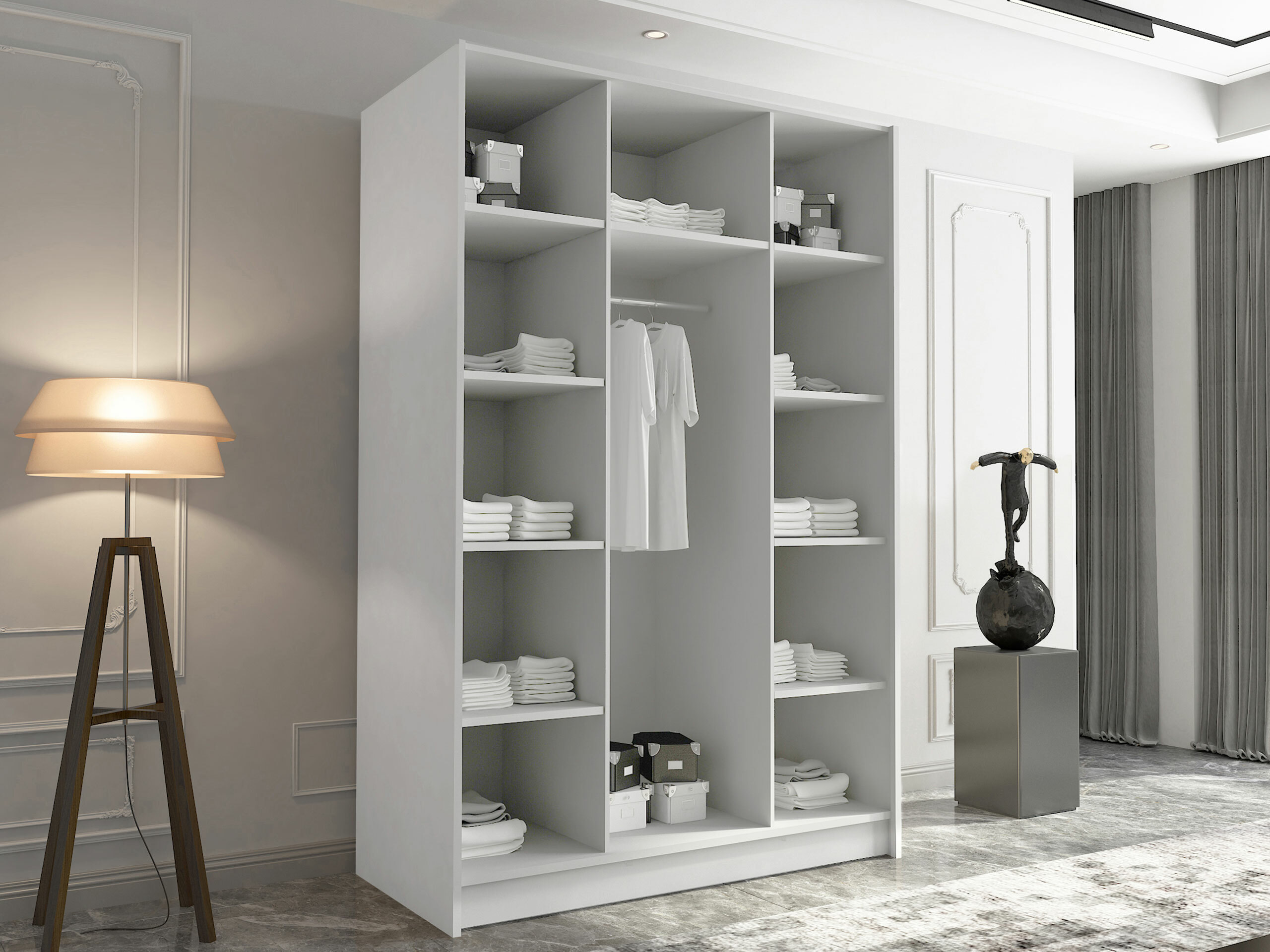 Kleiderschrank Closico Decoron II (Walnussholzoptik)