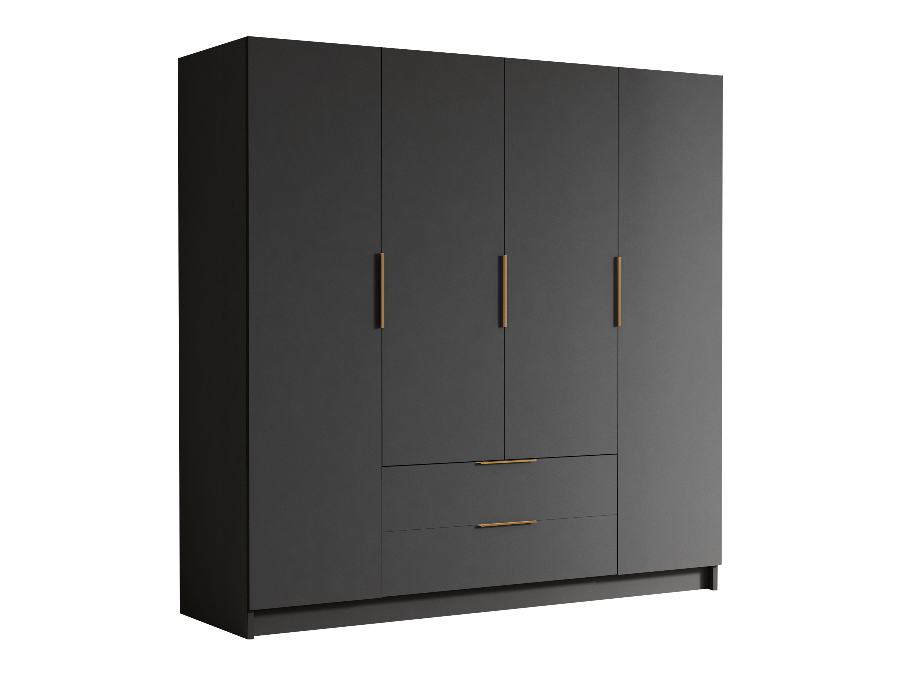 Kleiderschrank Closico Cadron I (Schwarz)