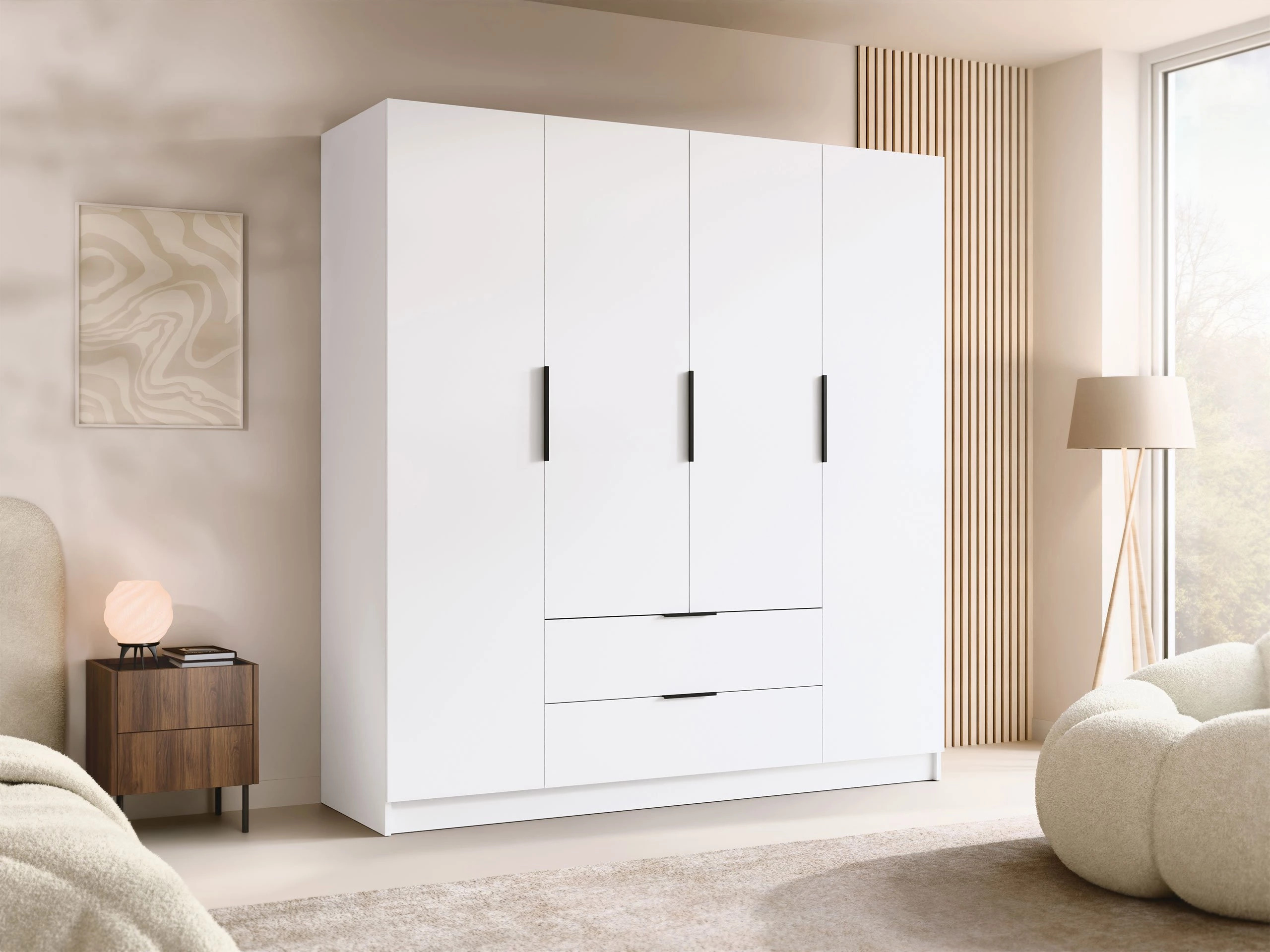 Kleiderschrank Closico Cadron I (Weiß)