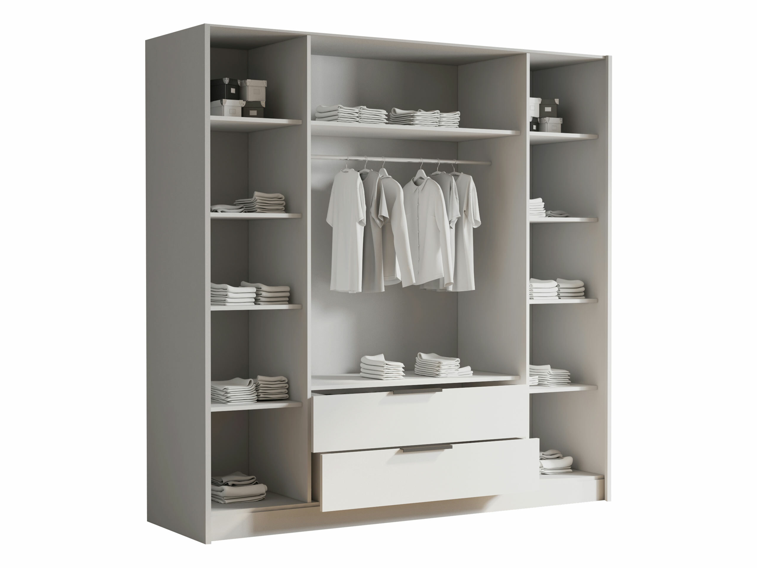 Kleiderschrank Closico Cadron I (Weiß)