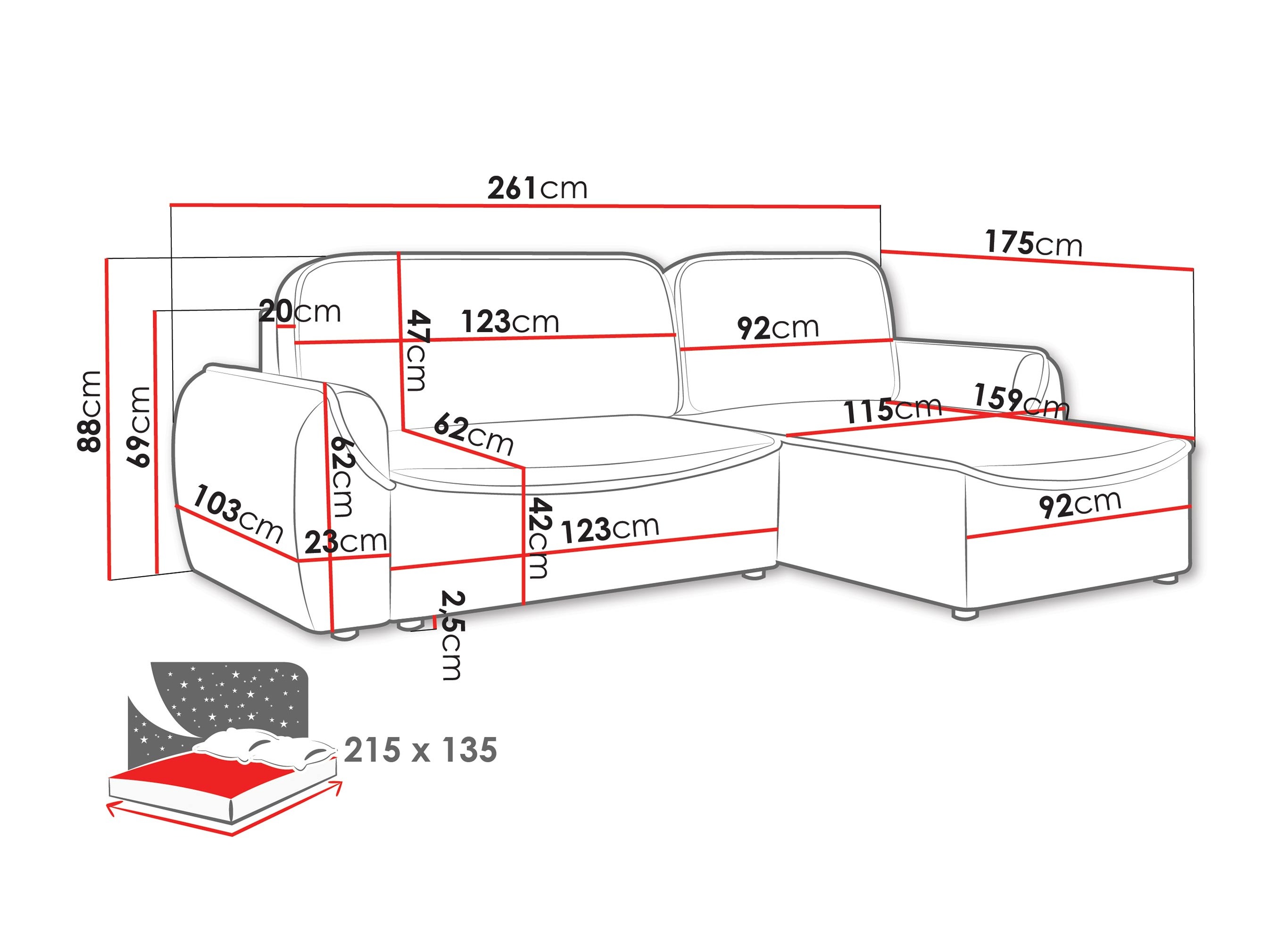 Ecksofa Comfivo 503 (Cruz 79)