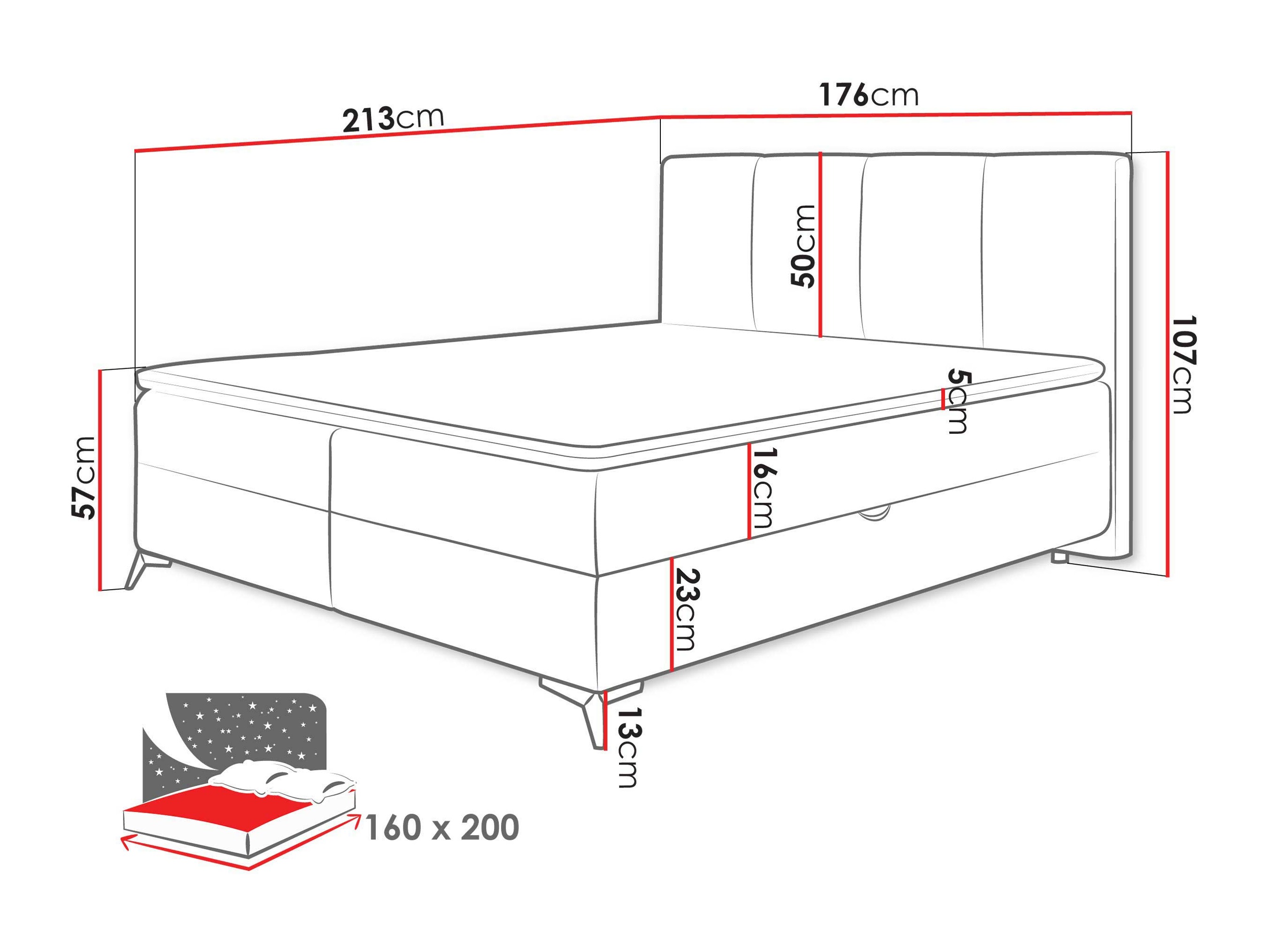 Boxspringbett Portage 110 (Vibe 06)