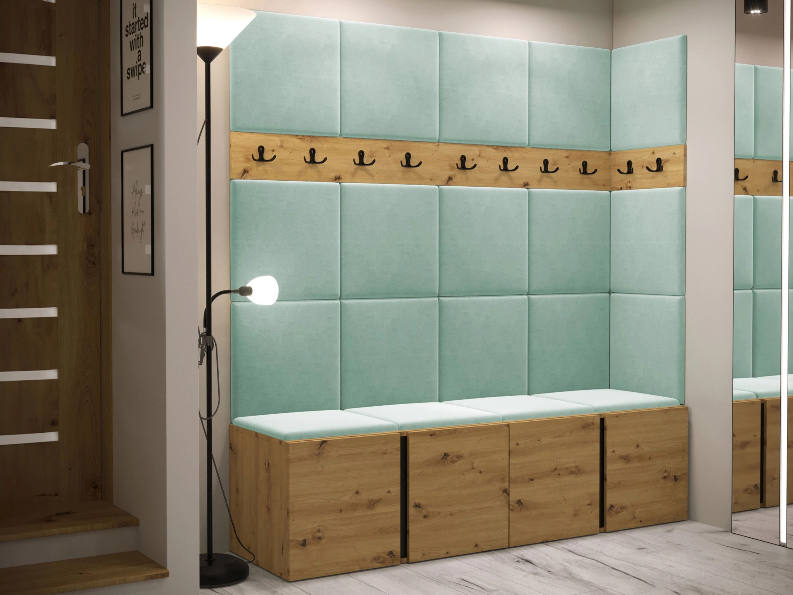Flurgarnitur Pinis II (Artisan Eichenholzoptik)