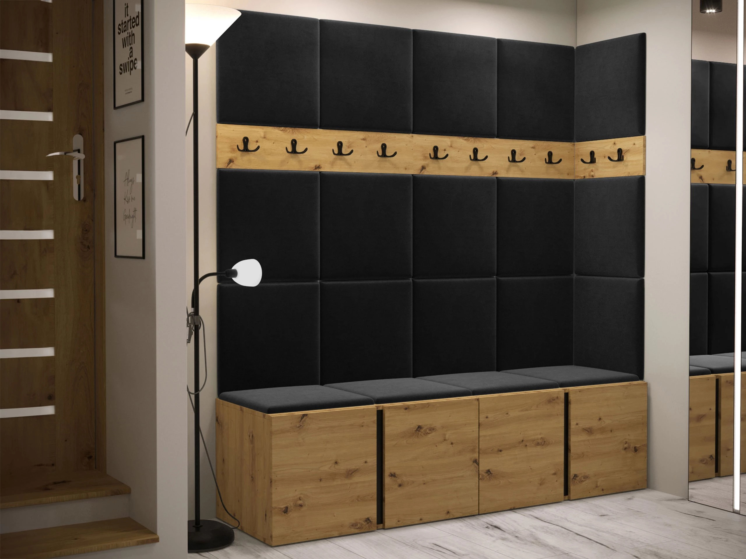 Flurgarnitur Pinis II (Artisan Eichenholzoptik)