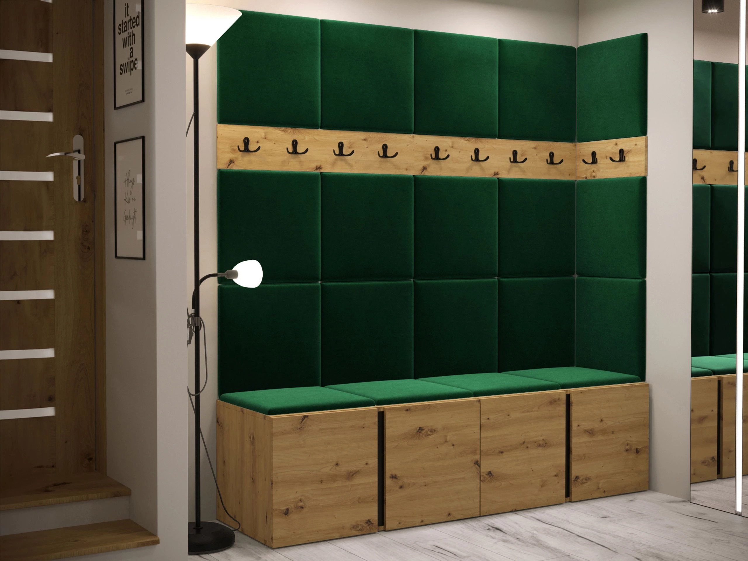 Flurgarnitur Pinis II (Artisan Eichenholzoptik)