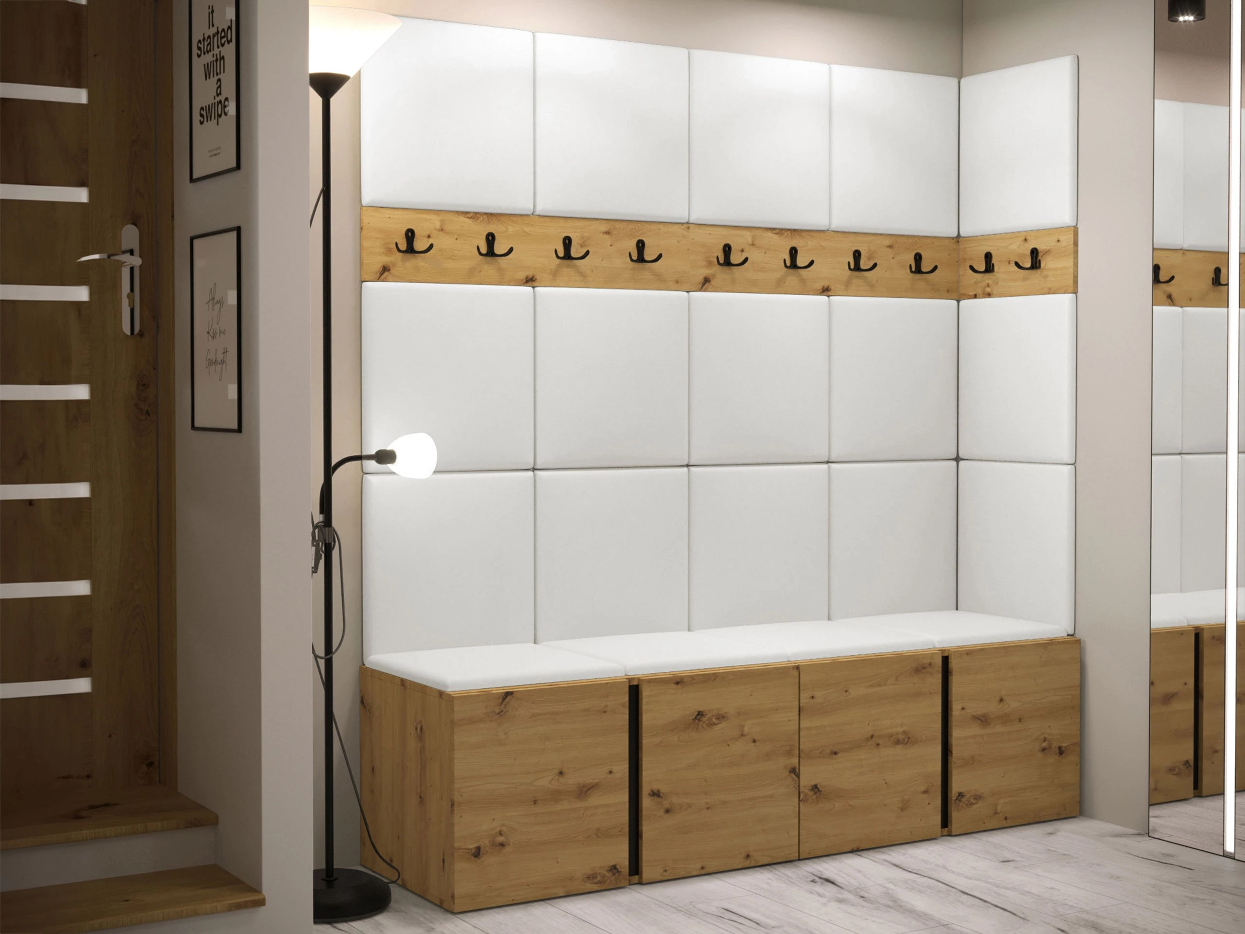 Flurgarnitur Pinis II (Artisan Eichenholzoptik)