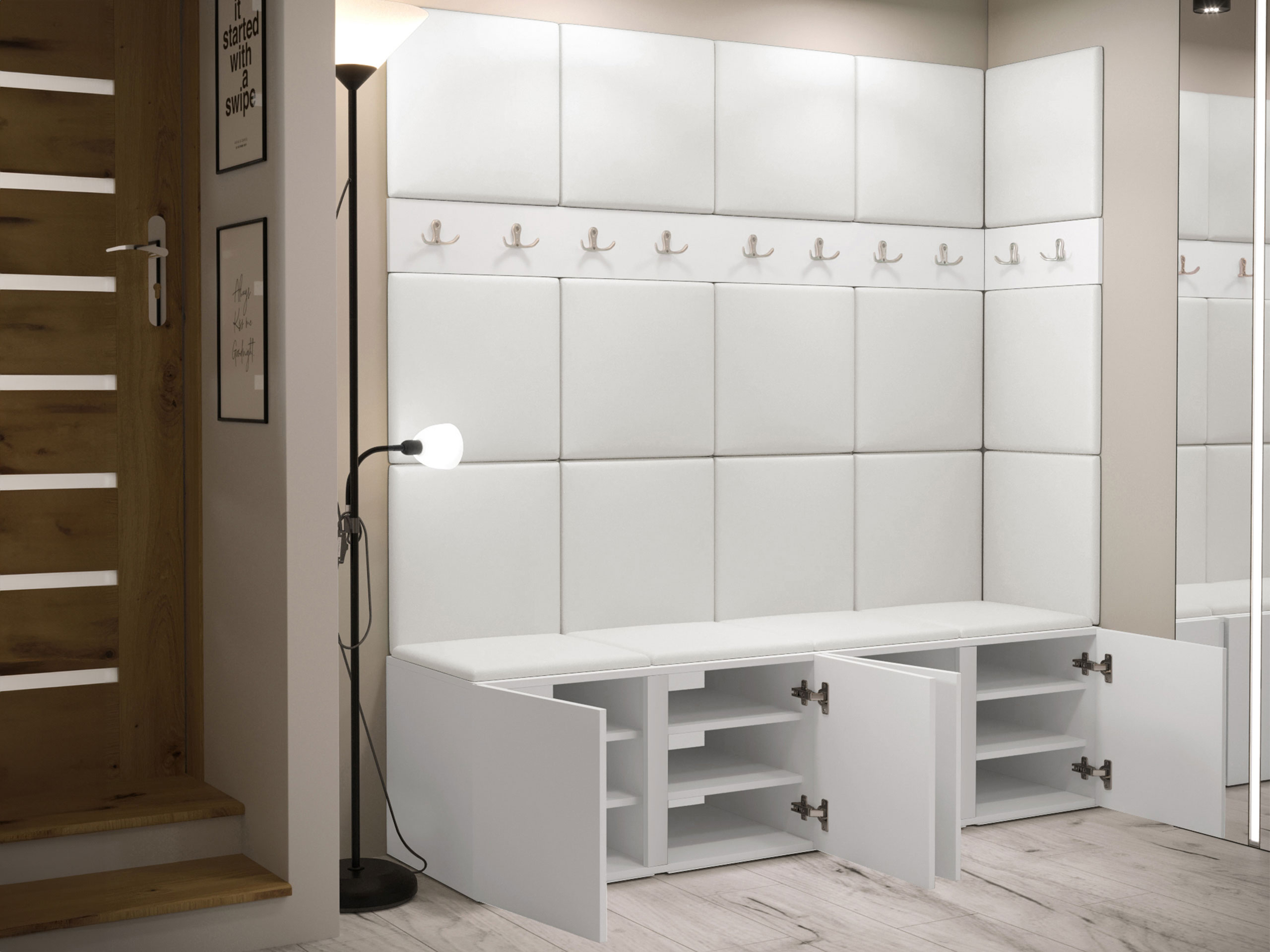 Flurgarnitur Pinis II (Weiß)