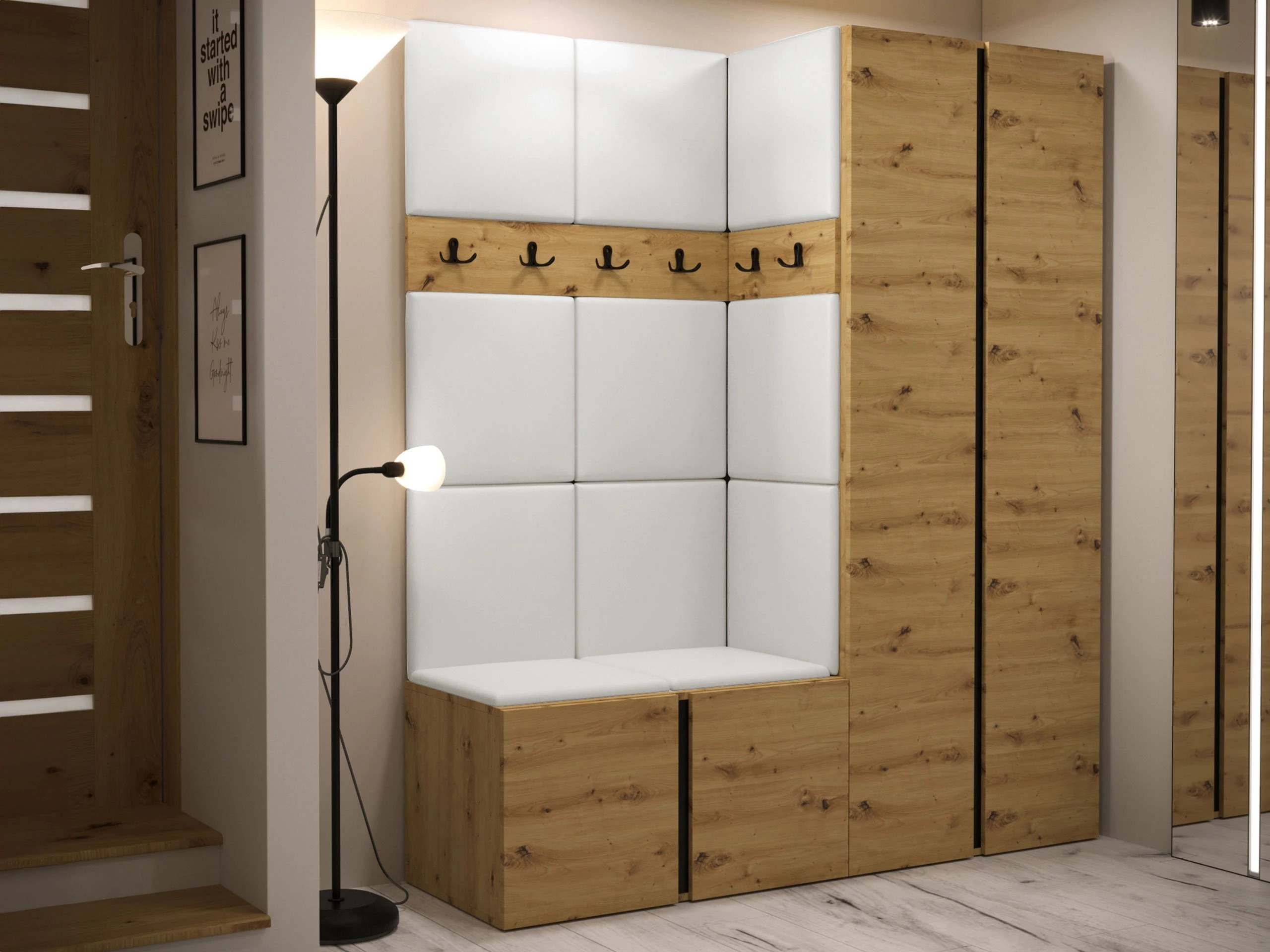 Flurgarnitur Pinis III (Artisan Eichenholzoptik)