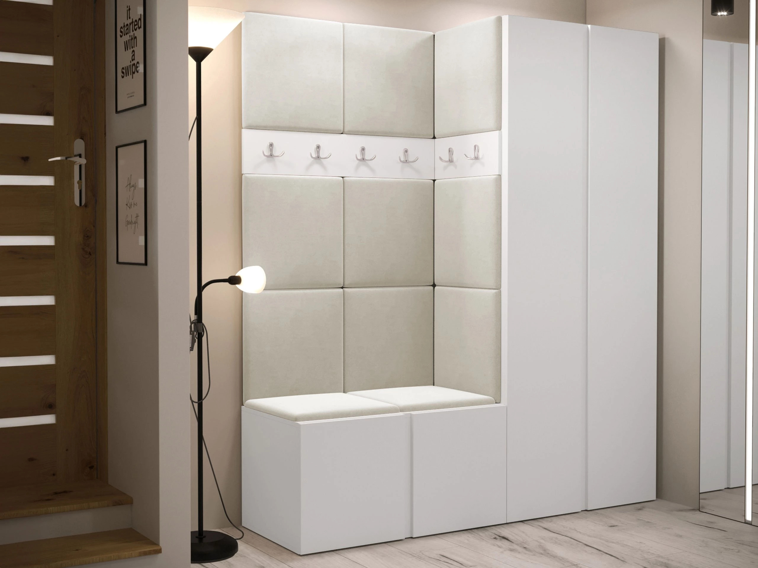 Flurgarnitur Pinis III (Weiß)