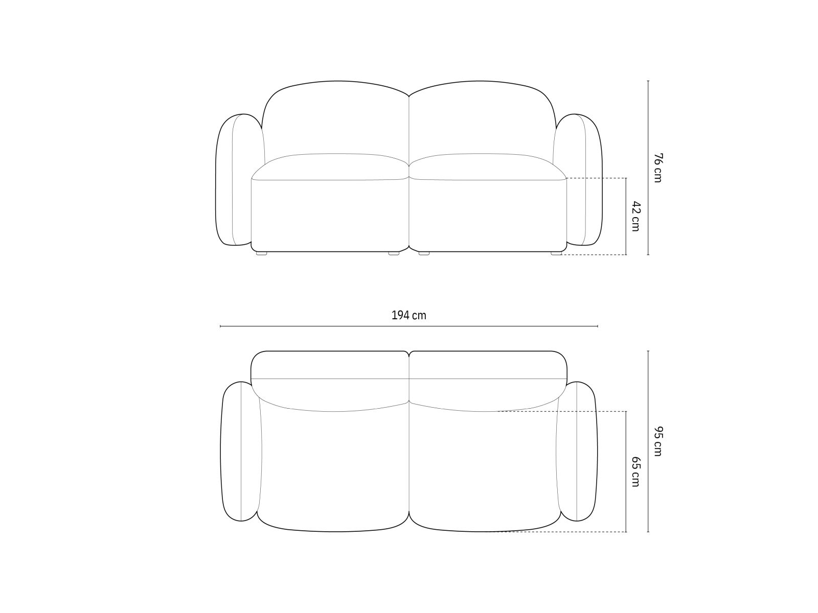 Sofa Tolmira 100 (Baltimore Marsala)