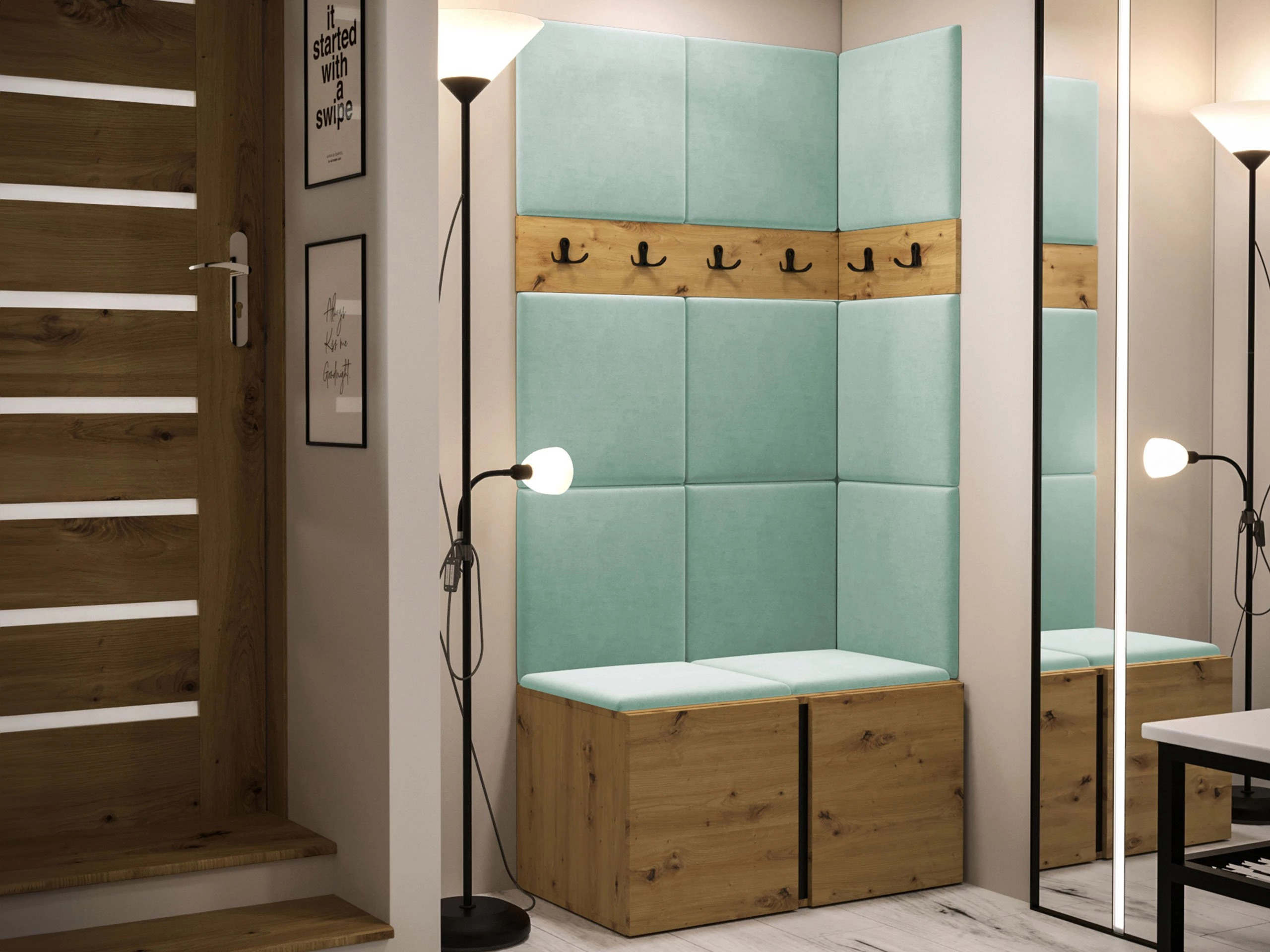 Flurgarnitur Pinis I (Artisan Eichenholzoptik)