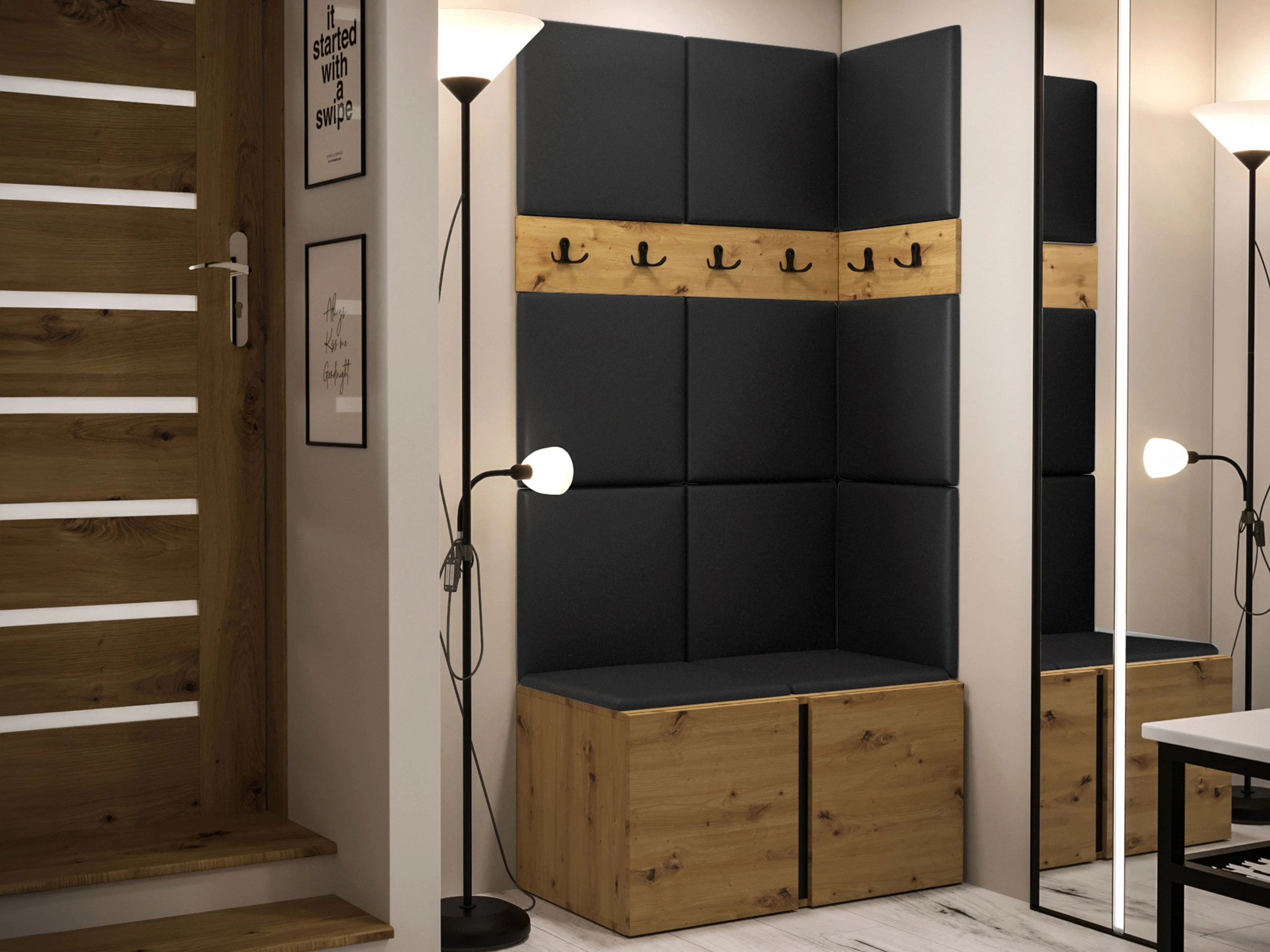 Flurgarnitur Pinis I (Artisan Eichenholzoptik)