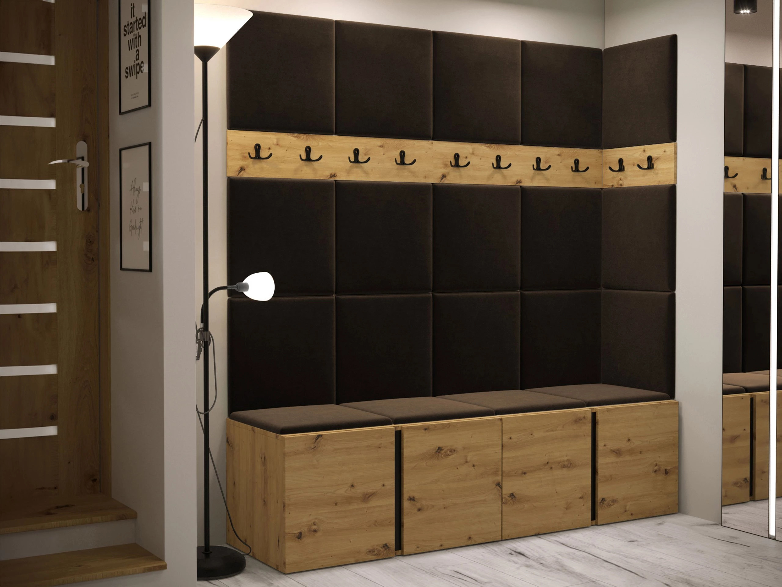 Flurgarnitur Pinis II (Artisan Eichenholzoptik)