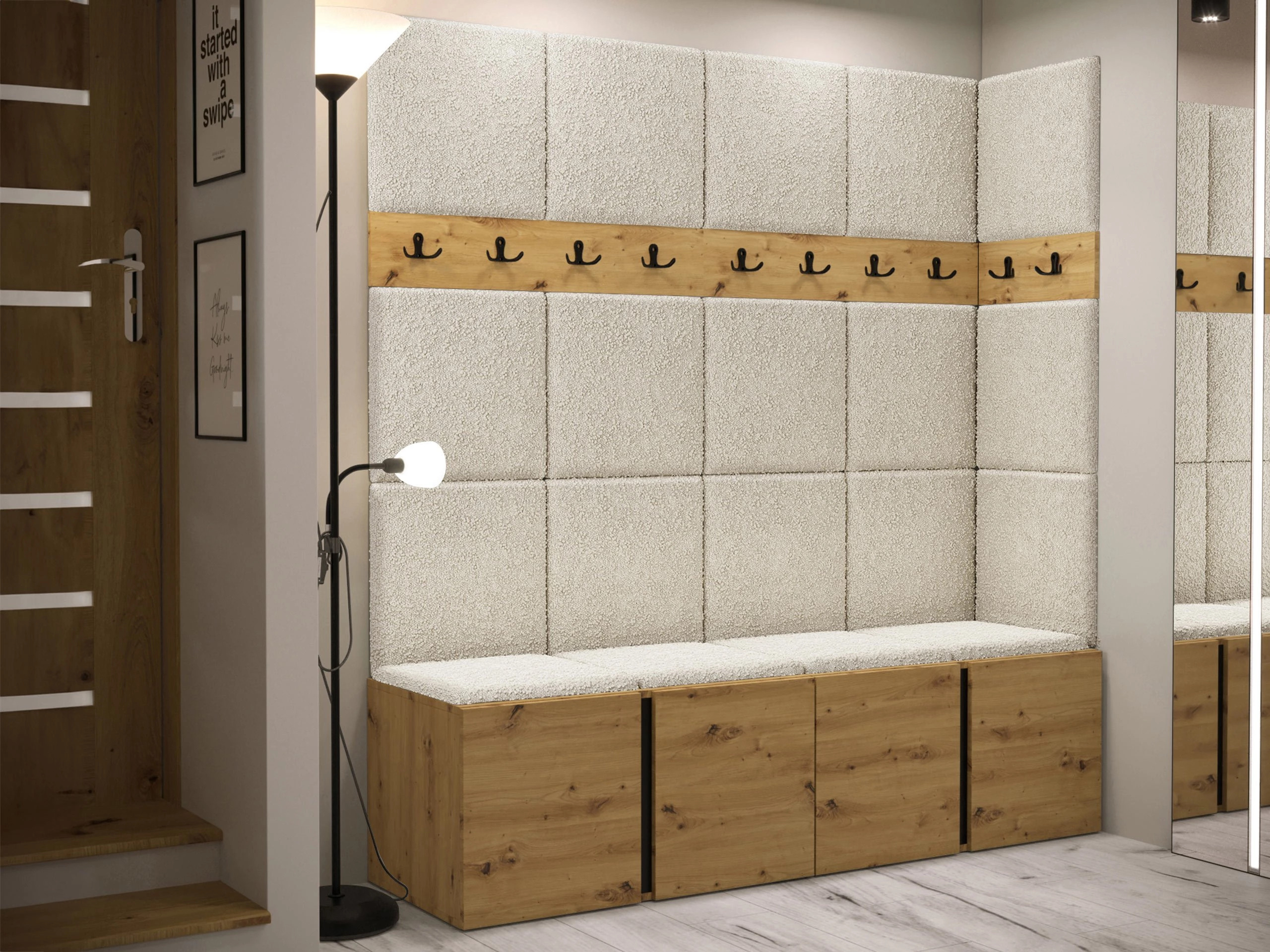 Flurgarnitur Pinis II (Artisan Eichenholzoptik)