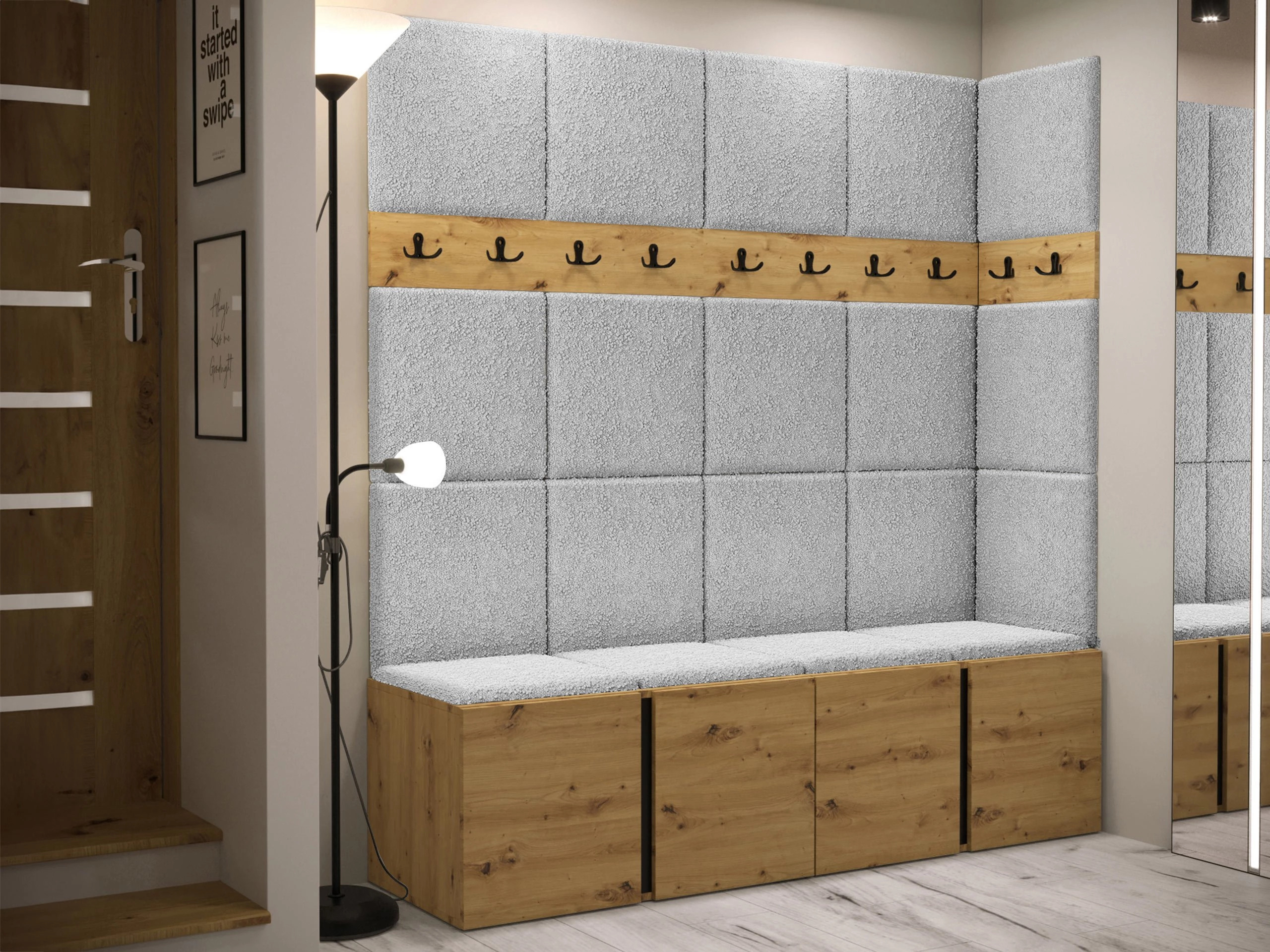 Flurgarnitur Pinis II (Artisan Eichenholzoptik)