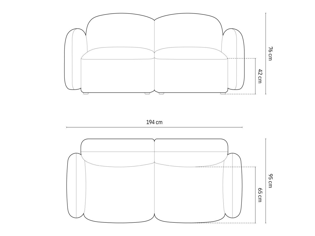 Sofa Tolmira 100 (Baltimore Khaki)