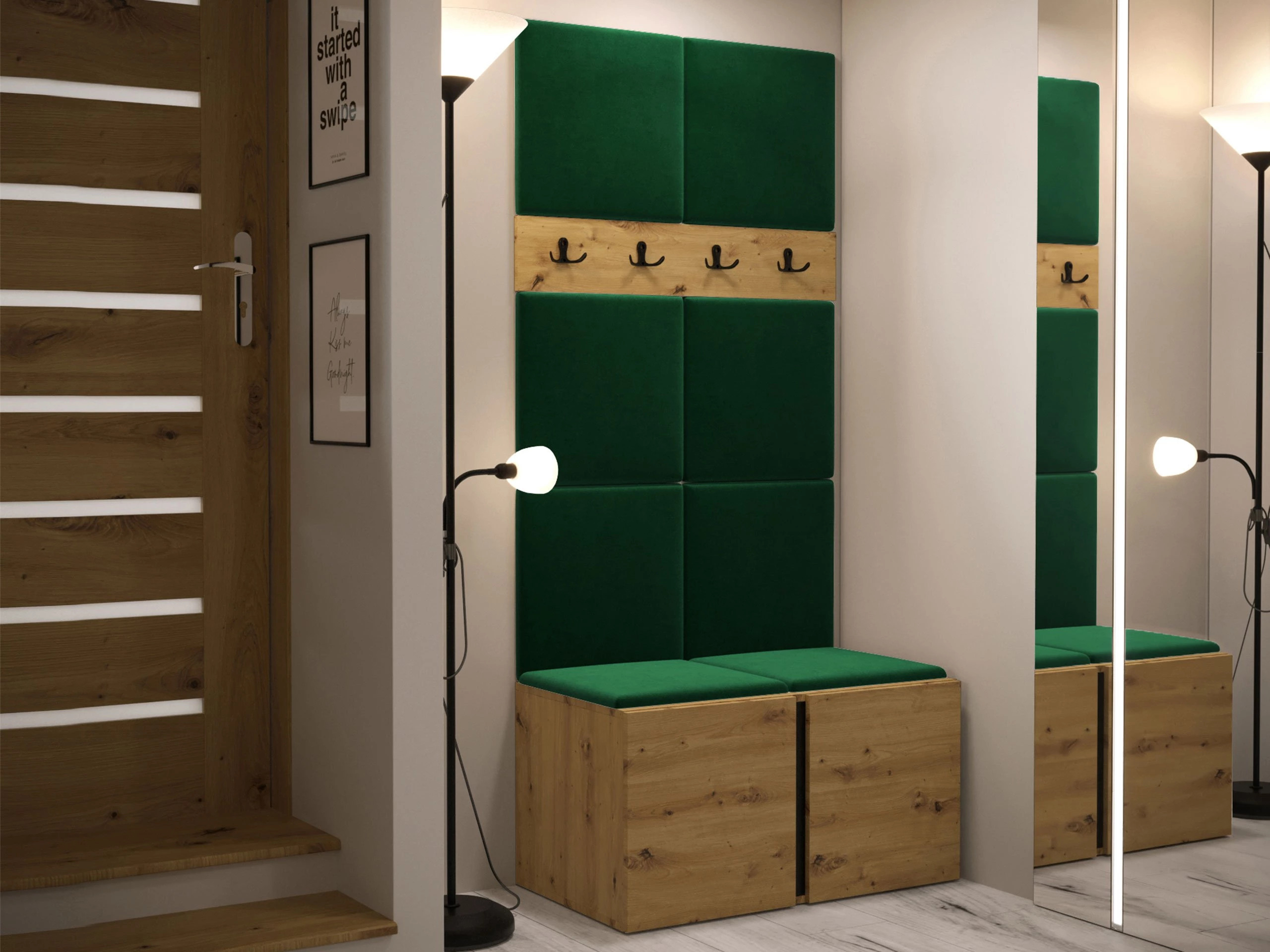 Flurgarnitur Pinis IV (Artisan Eichenholzoptik)