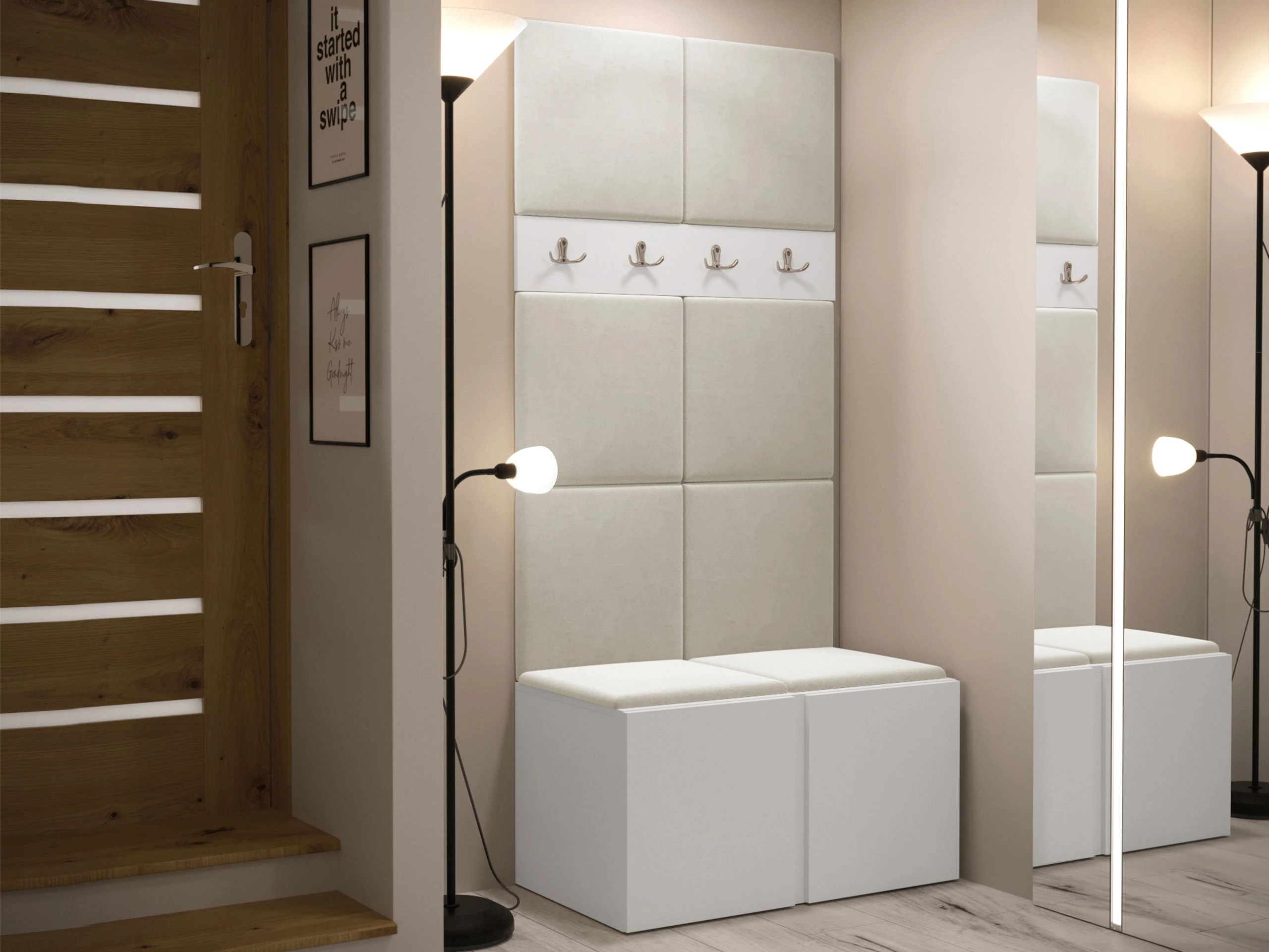 Flurgarnitur Pinis IV (Weiß)