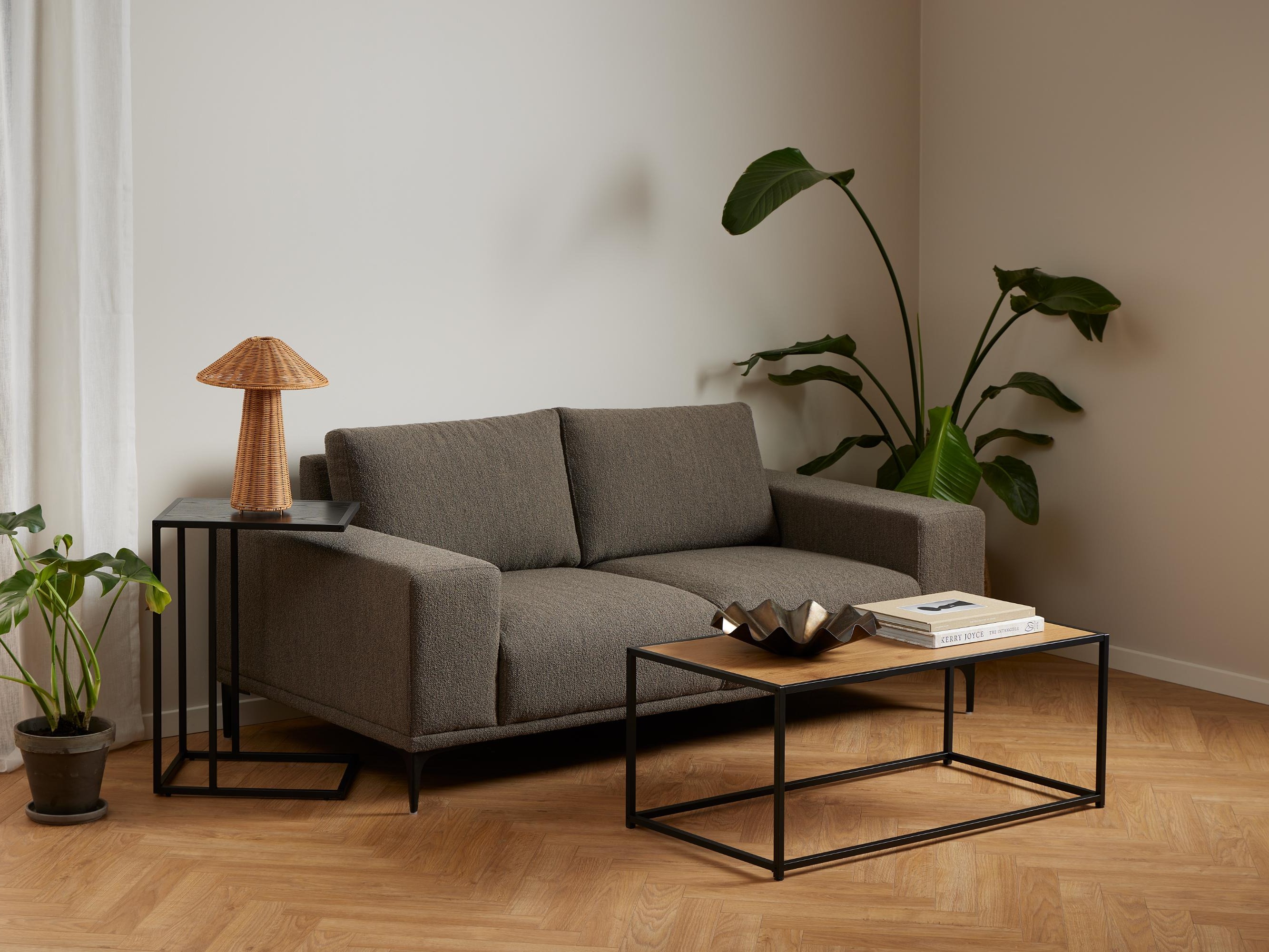 Couchtisch Norsica Sevferi 147 (Wildeichenholzoptik + Schwarz)