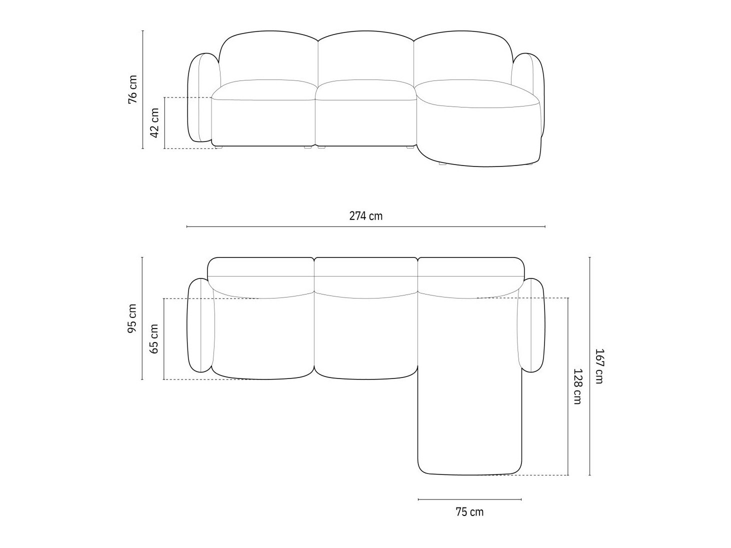 Ecksofa Tolmira 104 (Baltimore Ocean)
