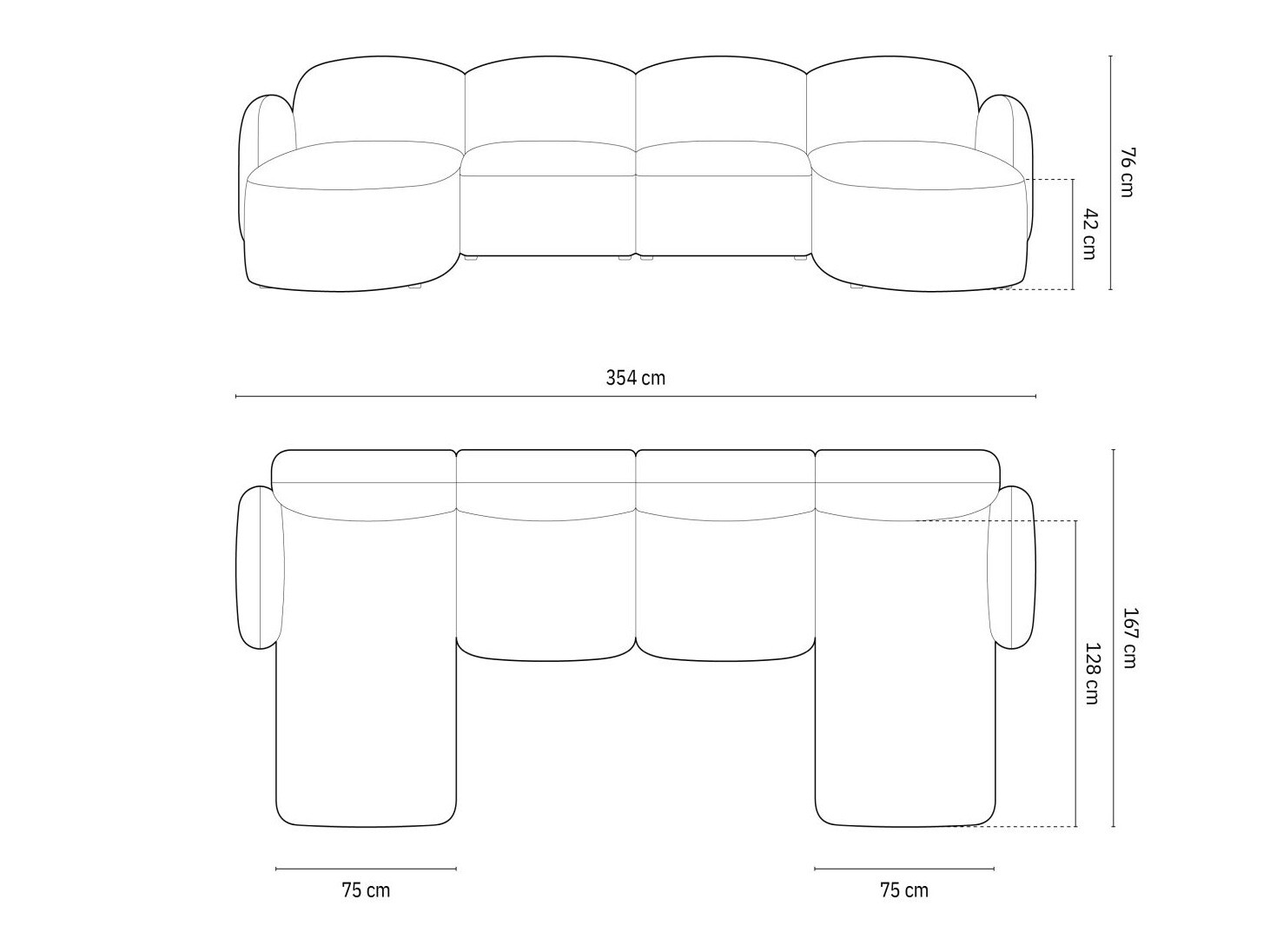 Ecksofa Tolmira 105 (Casino Lion)