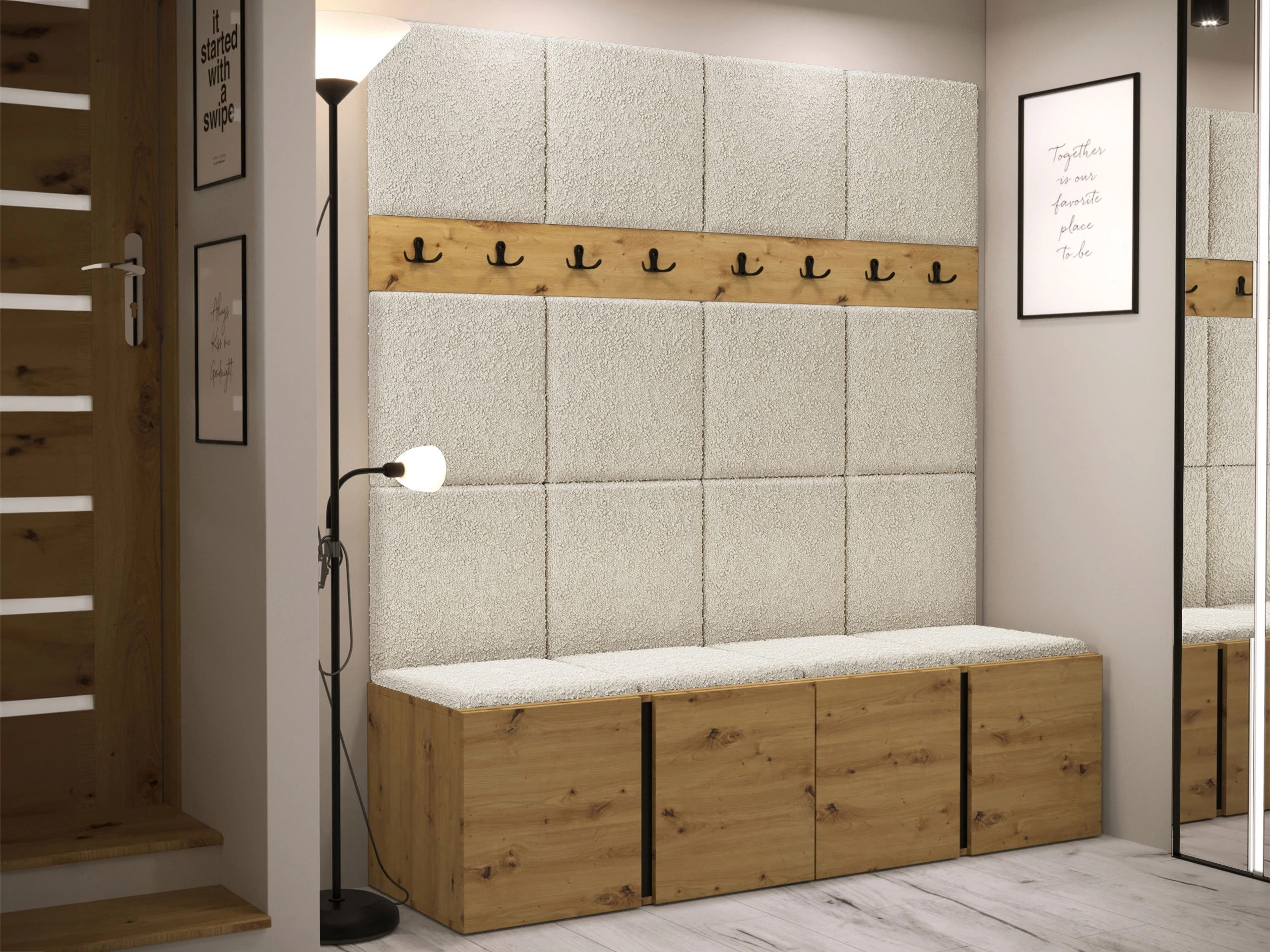 Flurgarnitur Hartford 268 (Artisan Eichenholzoptik)