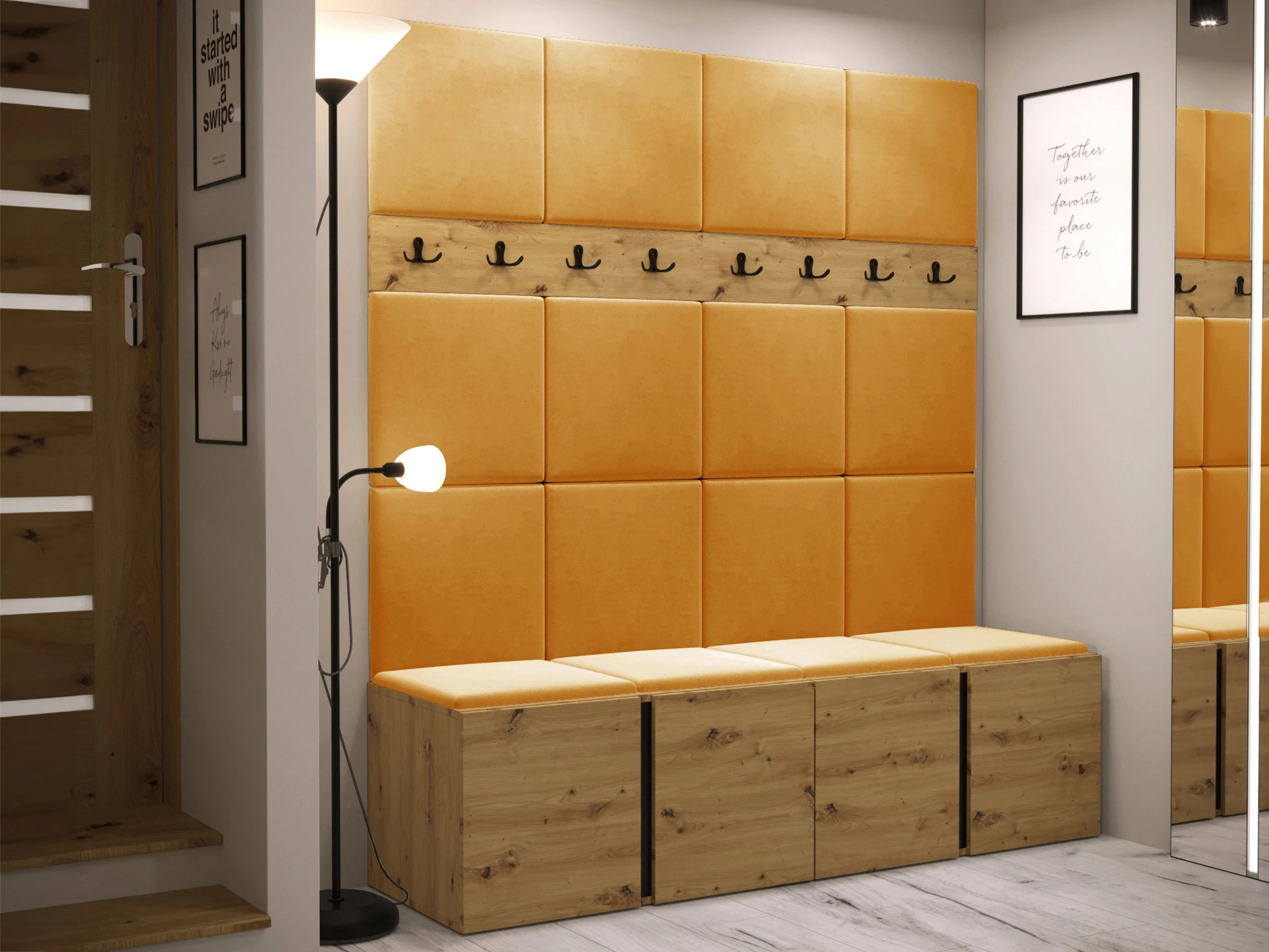 Flurgarnitur Pinis V (Artisan Eichenholzoptik)