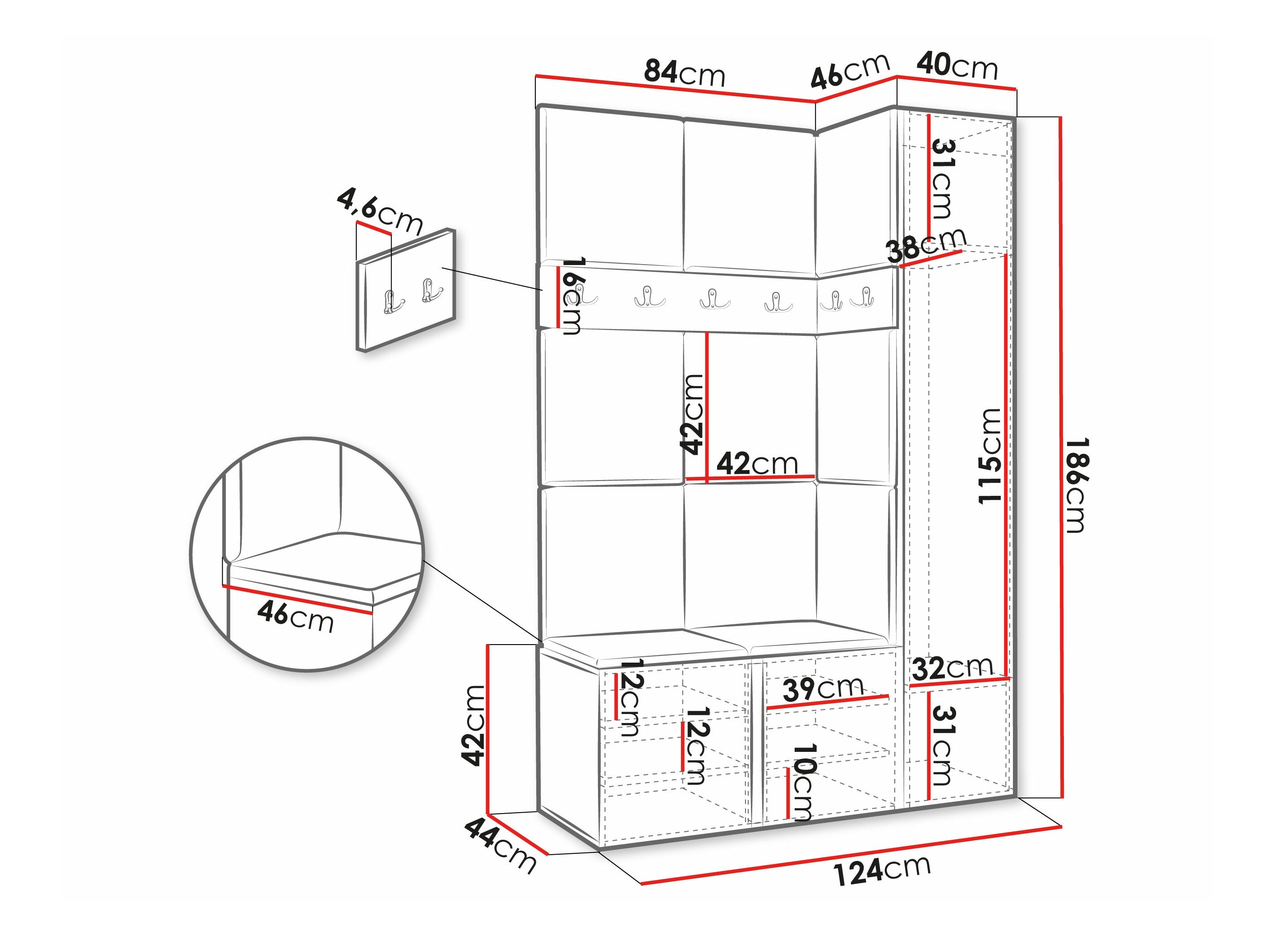 Flurgarnitur Hartford 277 (Manila 02)