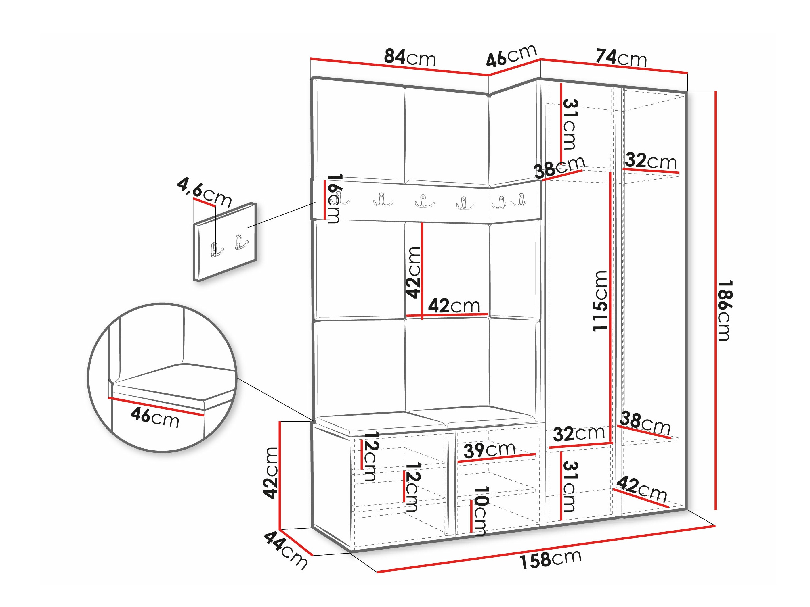 Flurgarnitur Hartford 278 (Manila 02)