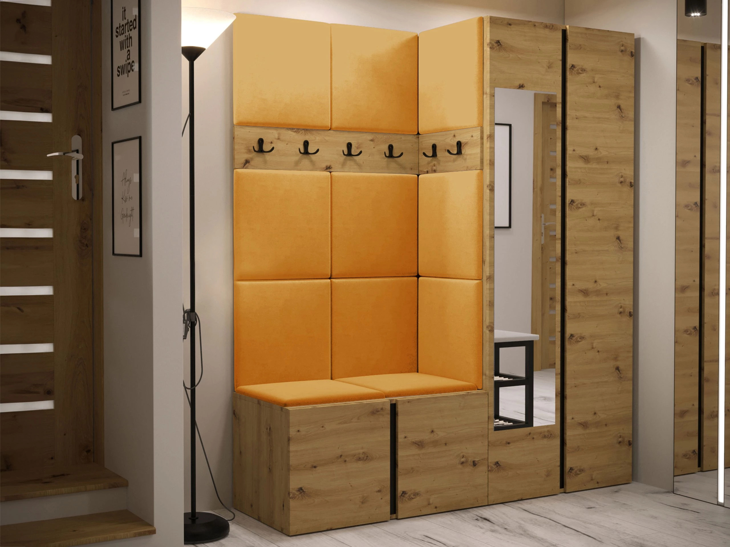 Flurgarnitur Pinis X (Artisan Eichenholzoptik)