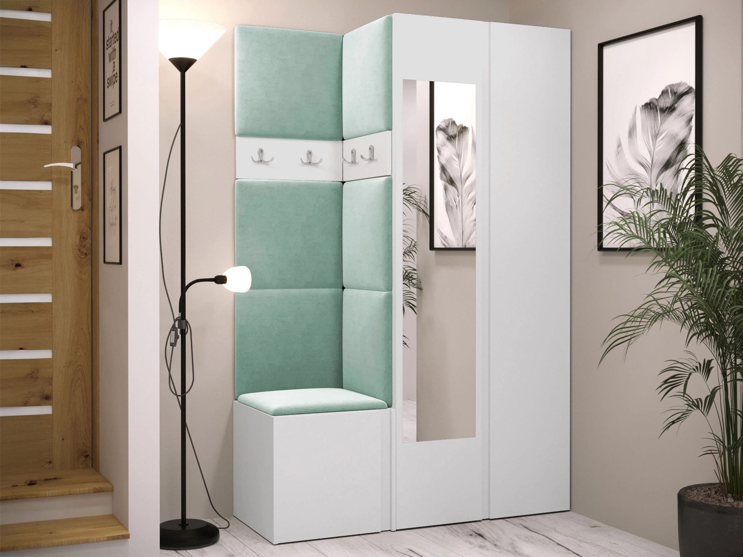 Flurgarnitur Pinis XXVI (Weiß)