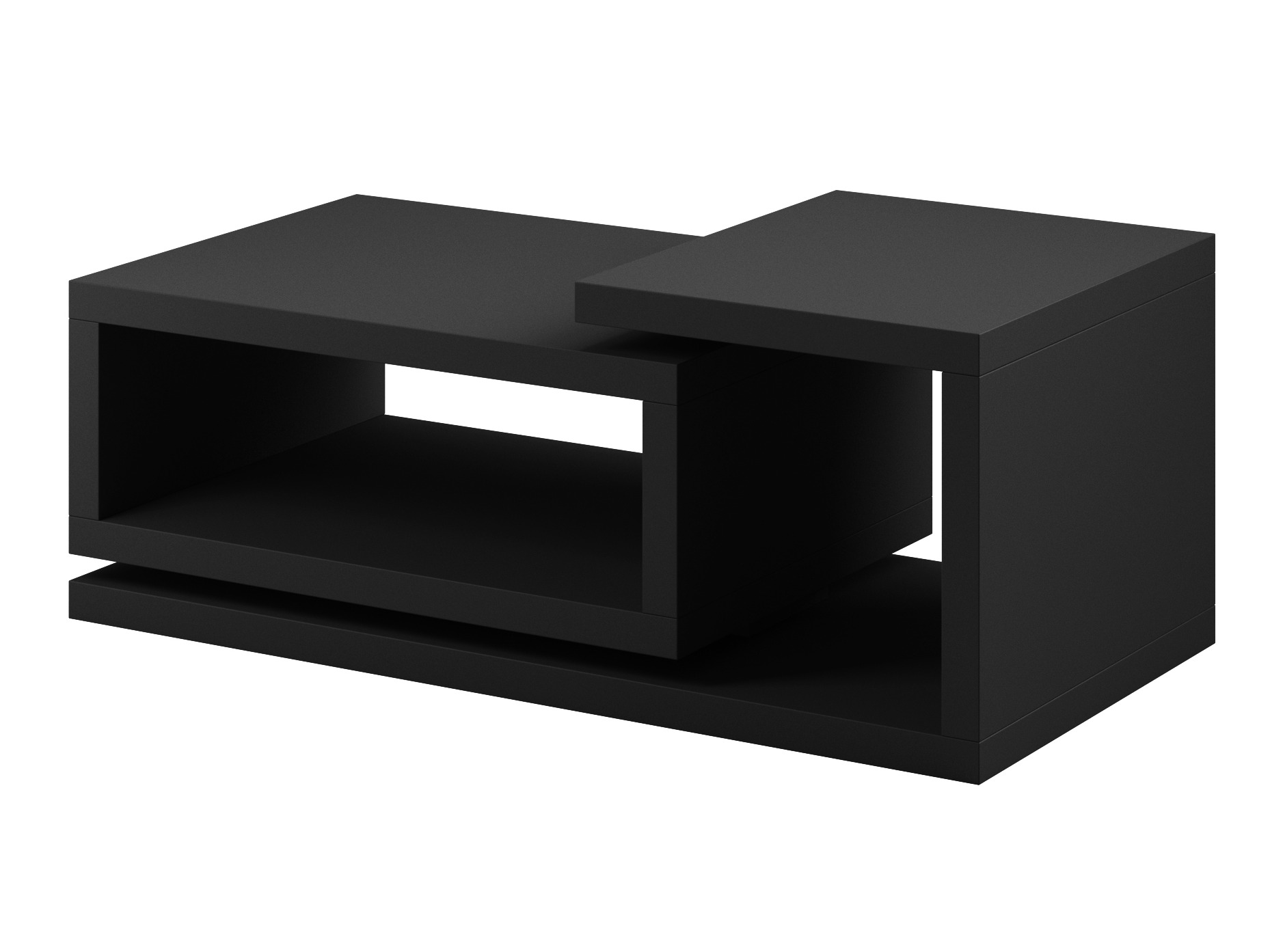 Couchtisch Lutiva 104 (Mattschwarz)