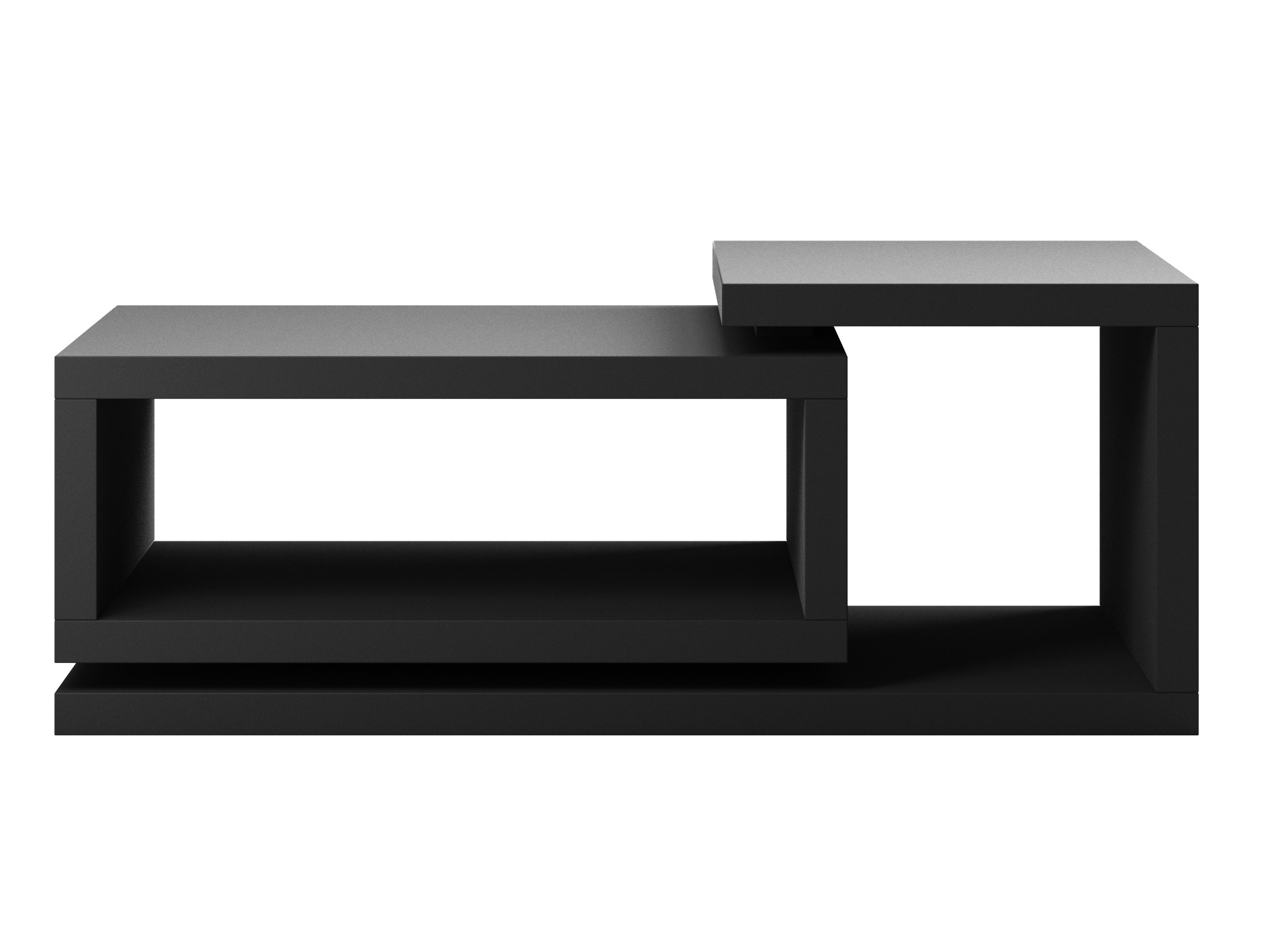 Couchtisch Lutiva 104 (Mattschwarz)