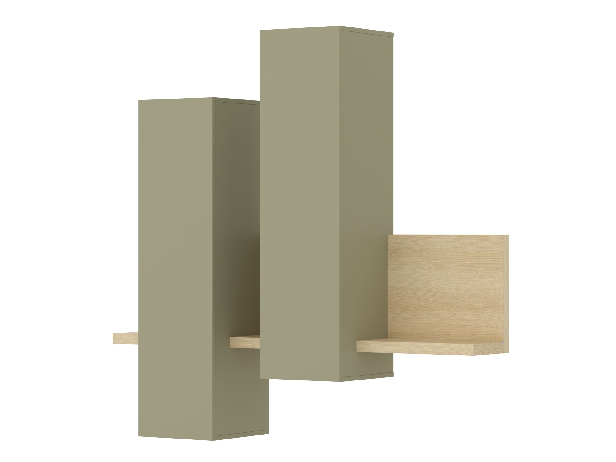 Hängeschrank Lutiva 101 (Eukalyptus + Eichenholzoptik)