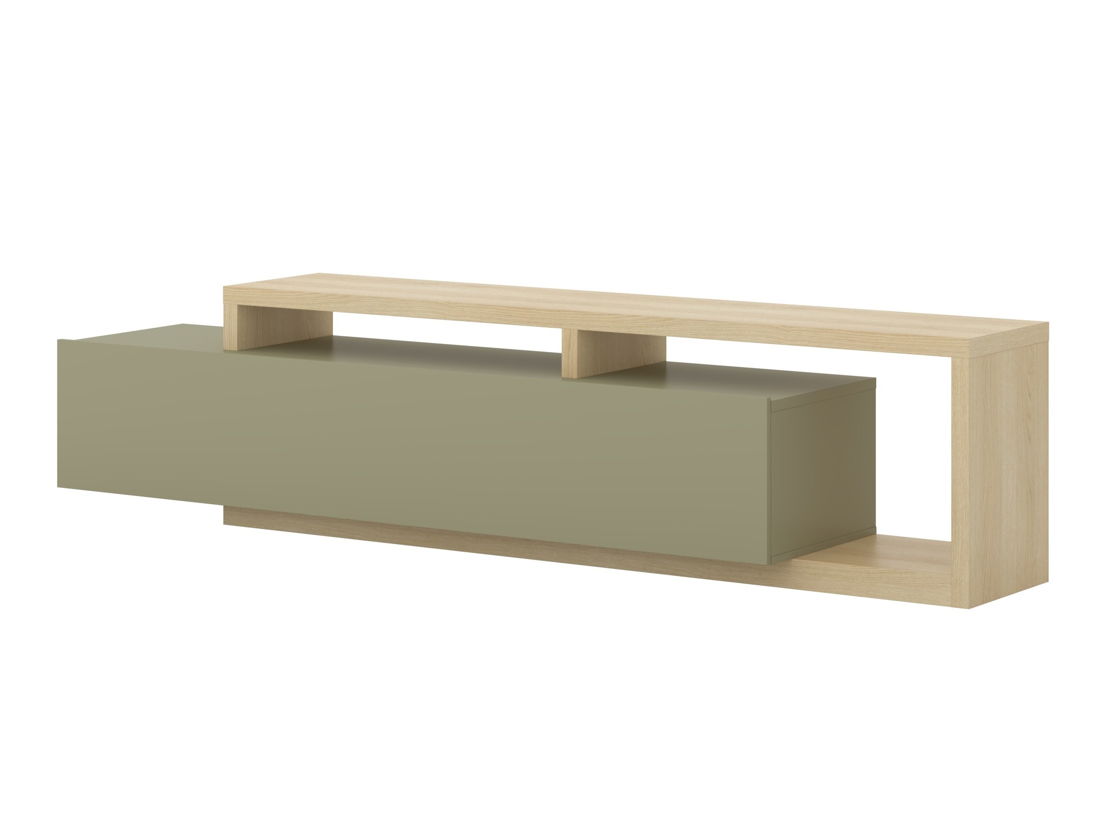 TV-Möbel Lutiva 103 (Eukalyptus + Eichenholzoptik)