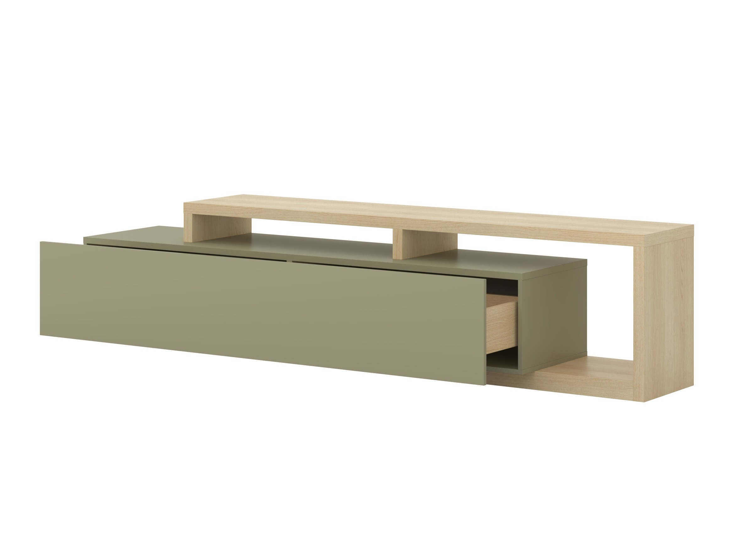 TV-Möbel Lutiva 103 (Eukalyptus + Eichenholzoptik)