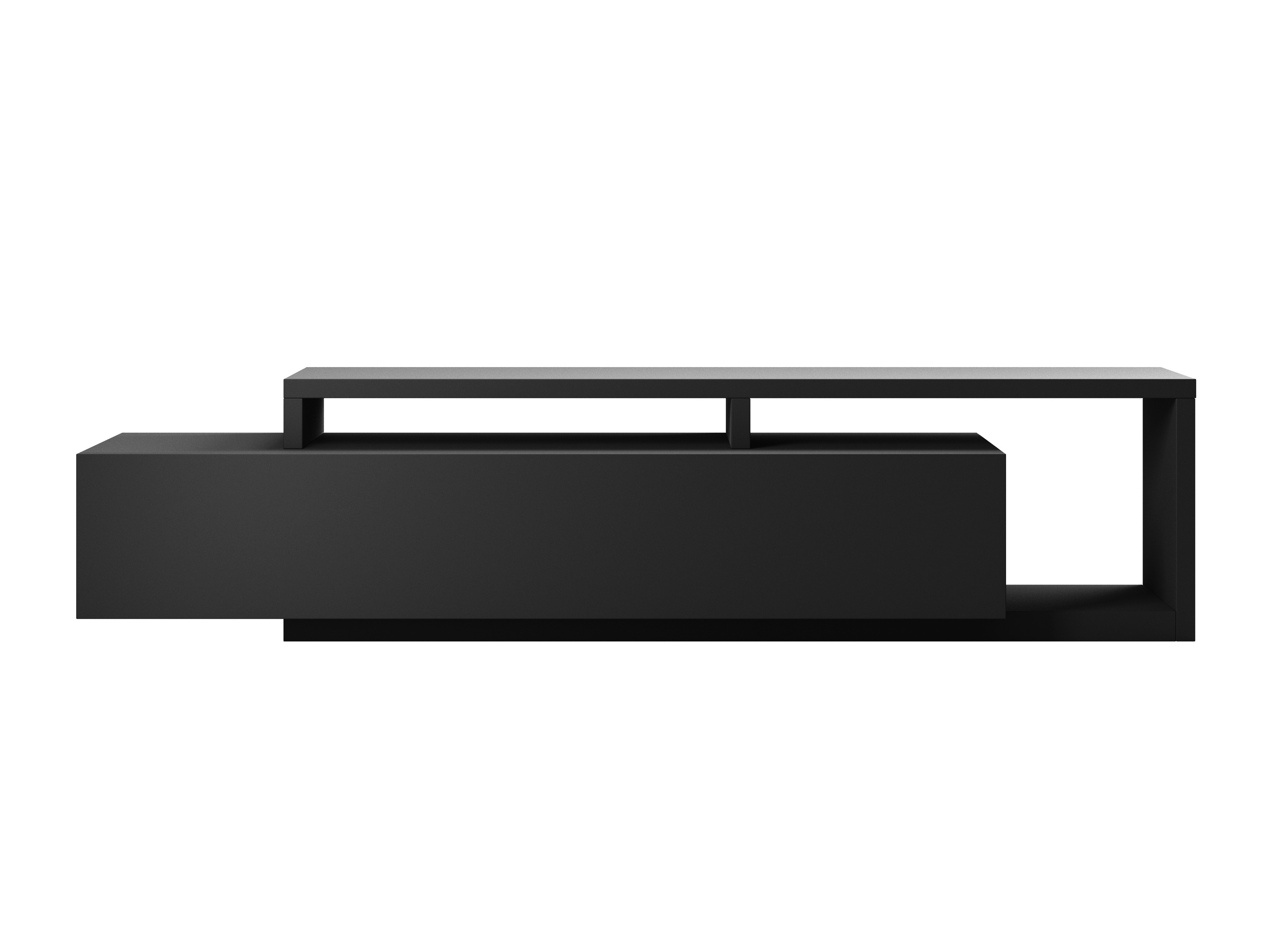 TV-Möbel Lutiva 103 (Mattschwarz)