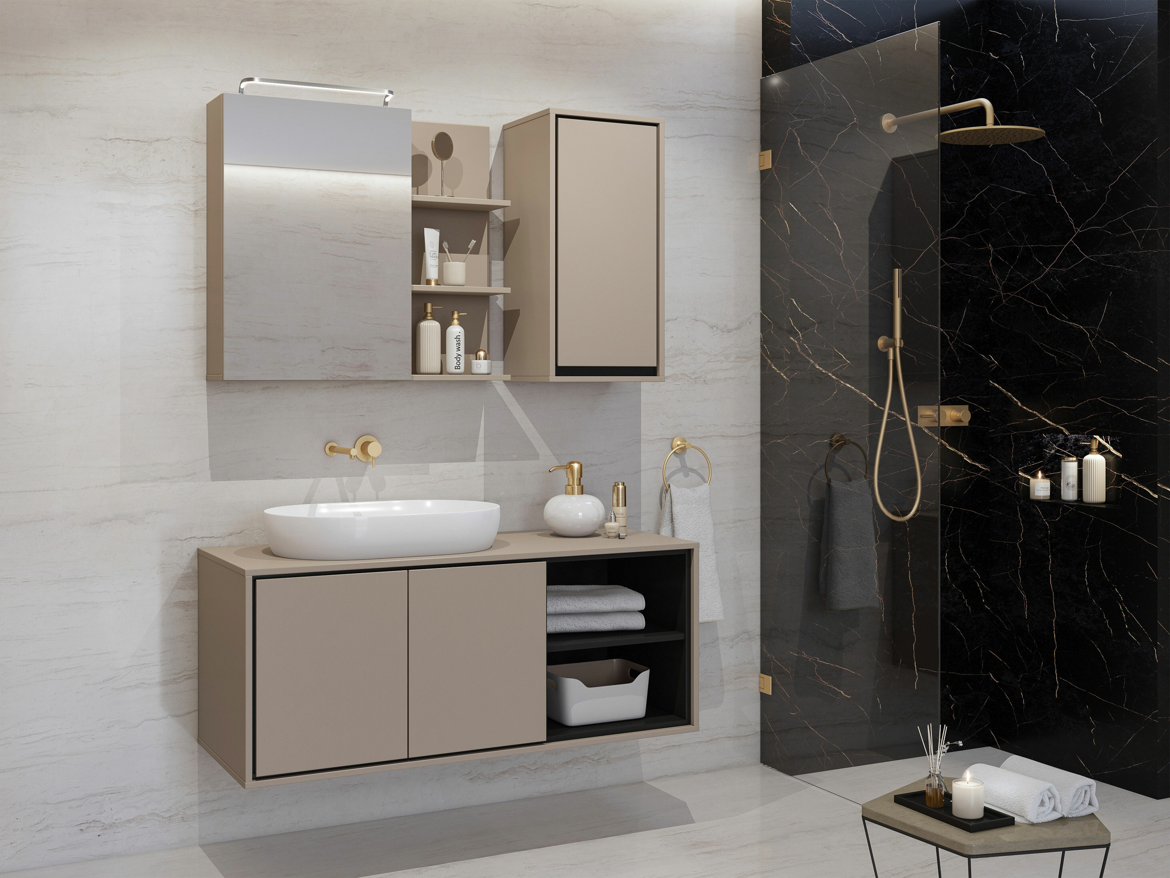 Badezimmer-Set Tecavu 106