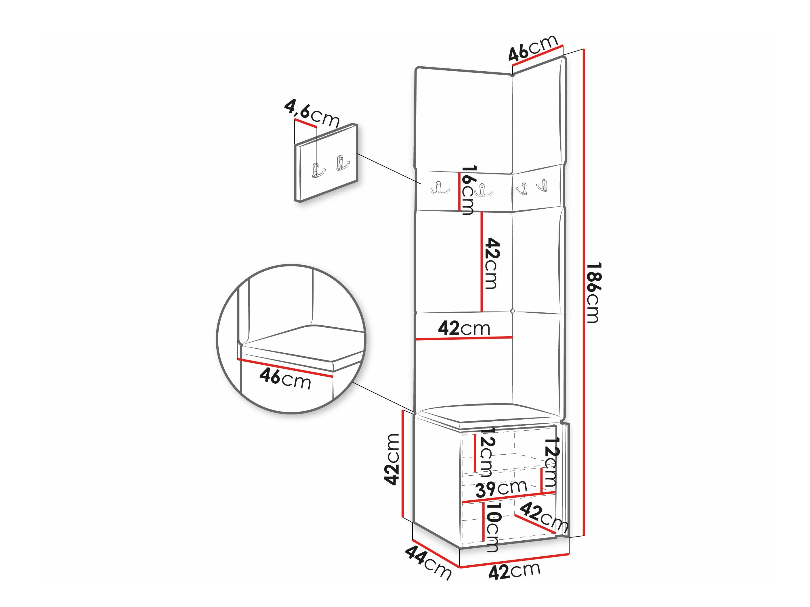 Flurgarnitur Hartford 347 (Weiß)