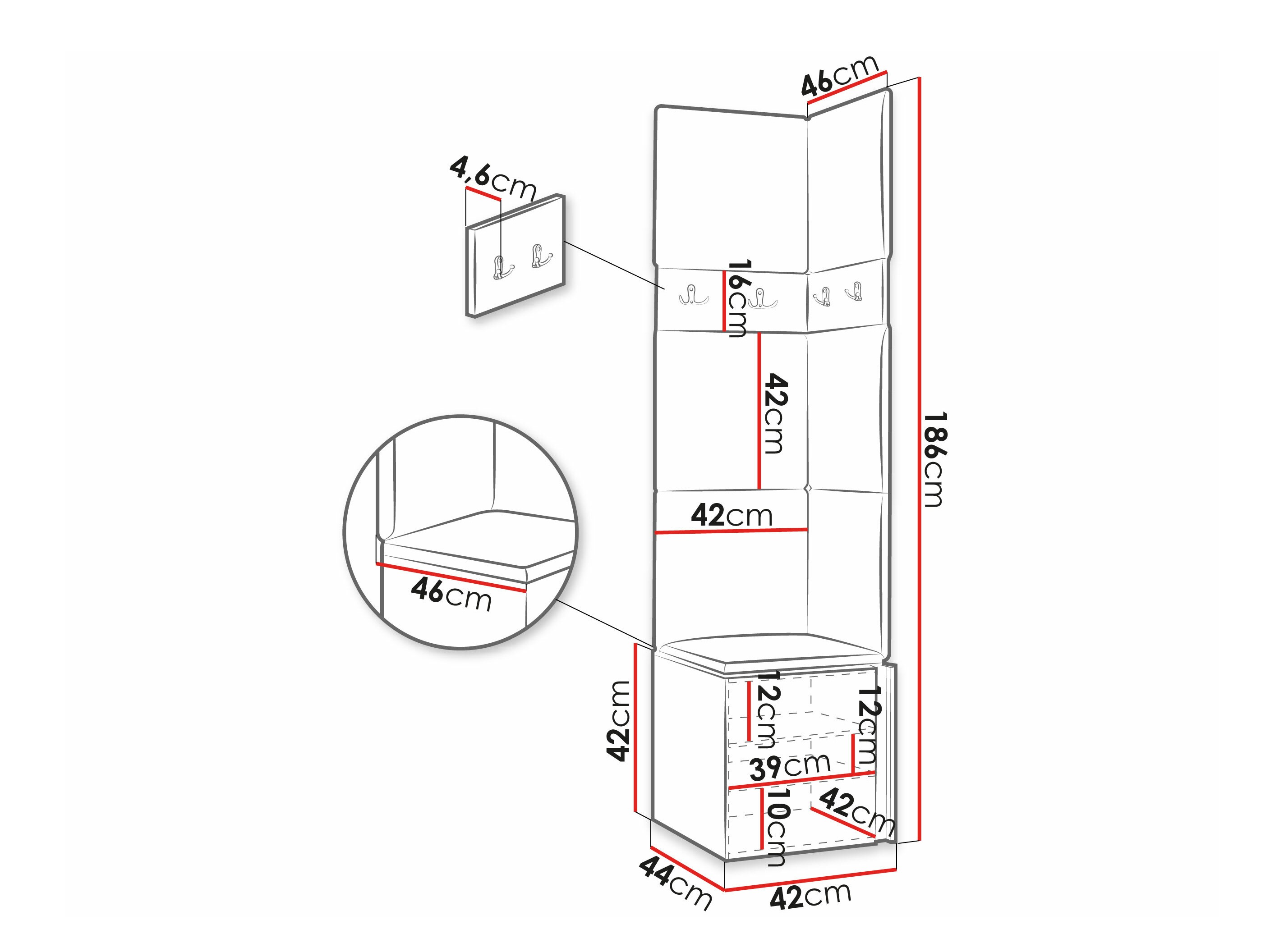 Flurgarnitur Pinis XXI (Weiß)