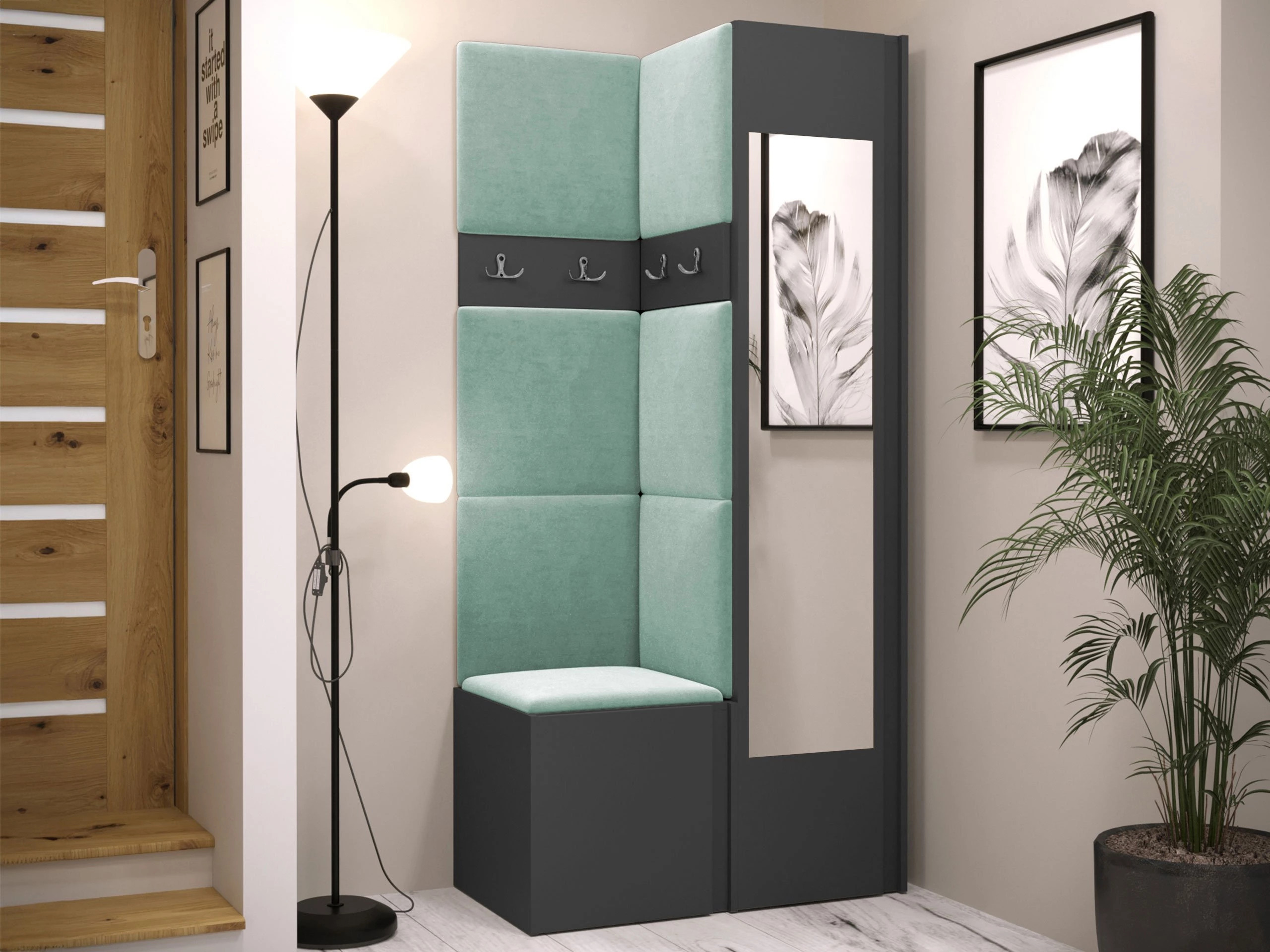 Flurgarnitur Pinis XXV (Graphit)