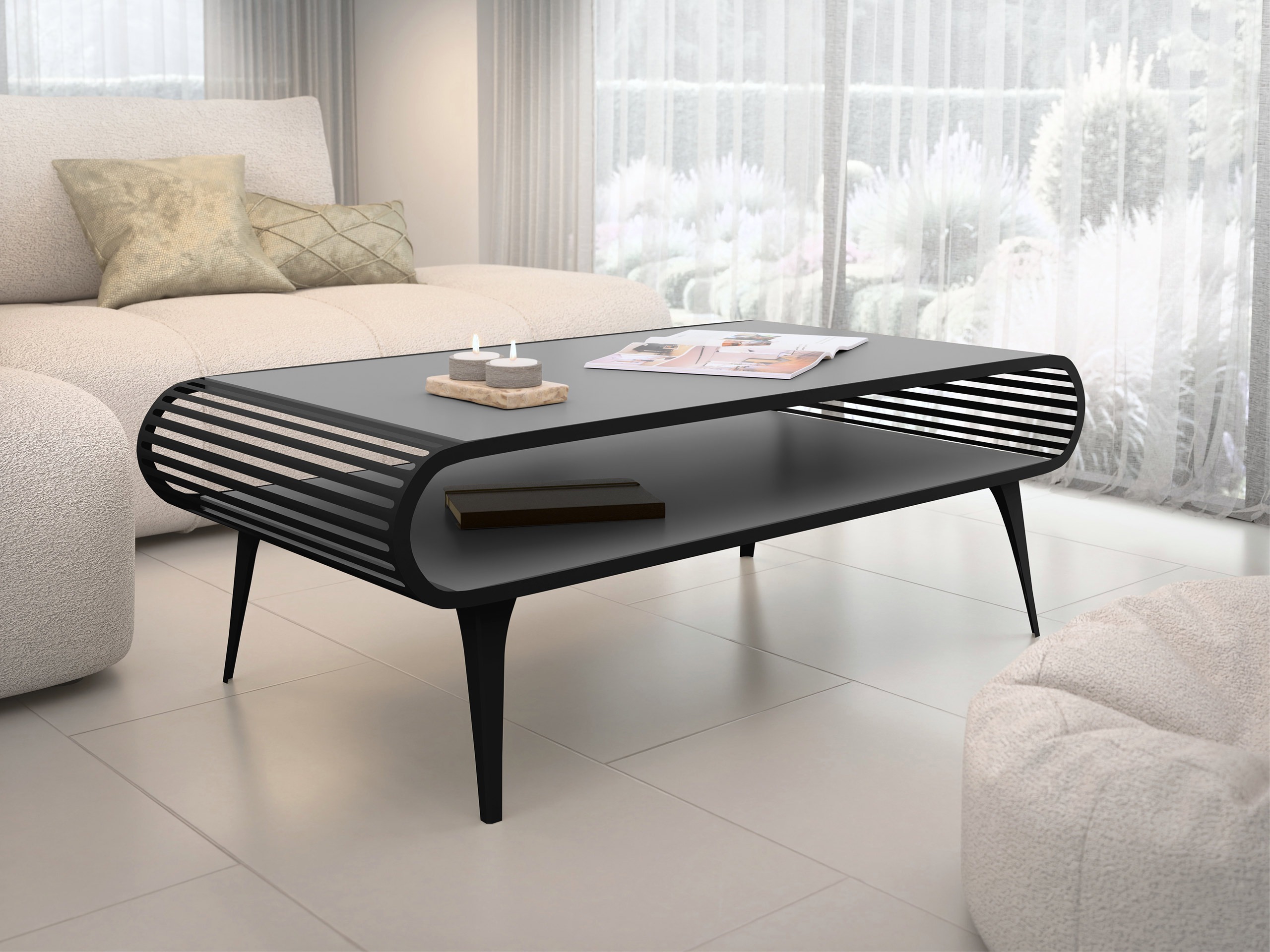 Couchtisch Oswego 161 (Graphit)