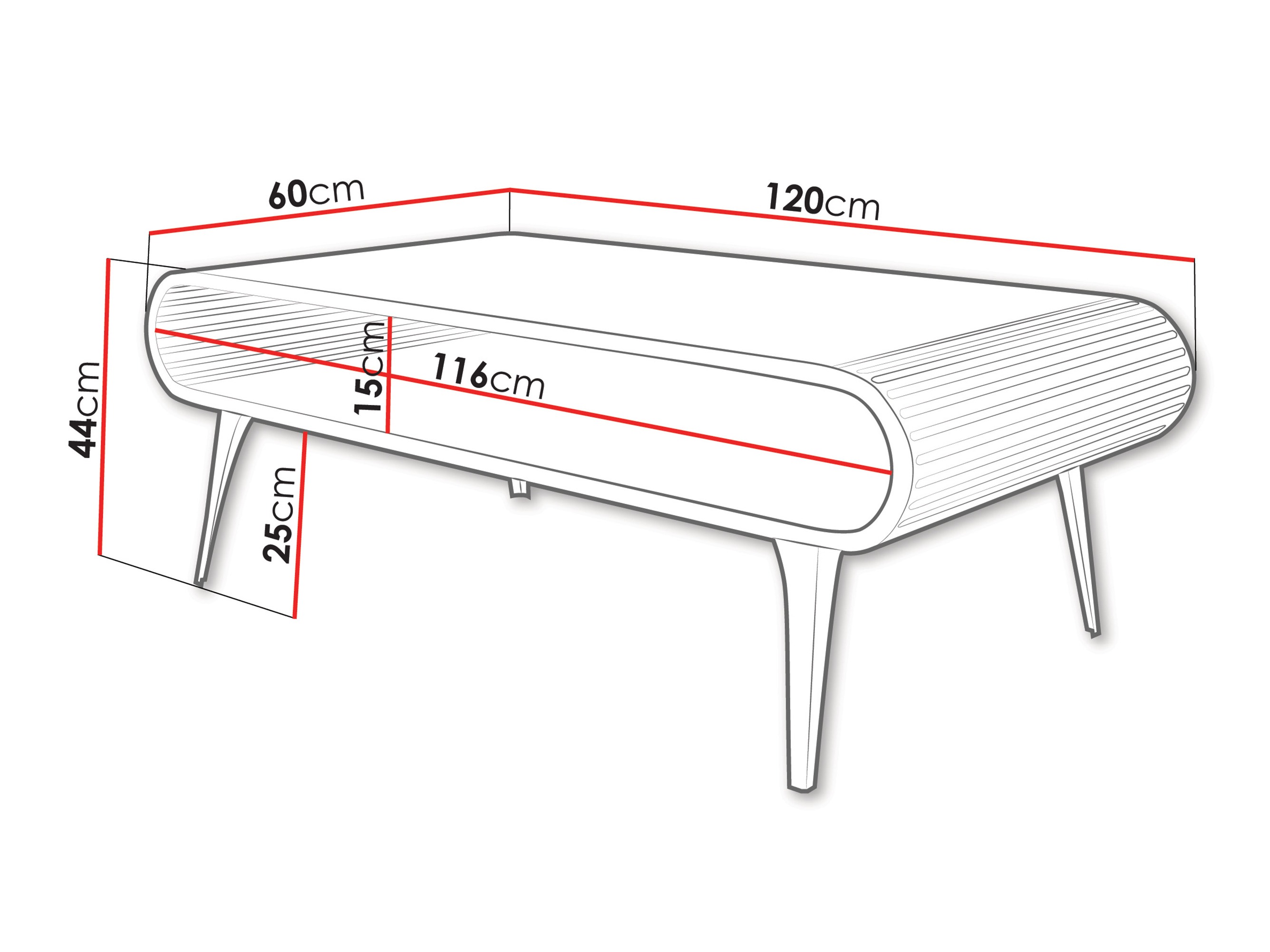 Couchtisch Oswego 162 (Weiß)